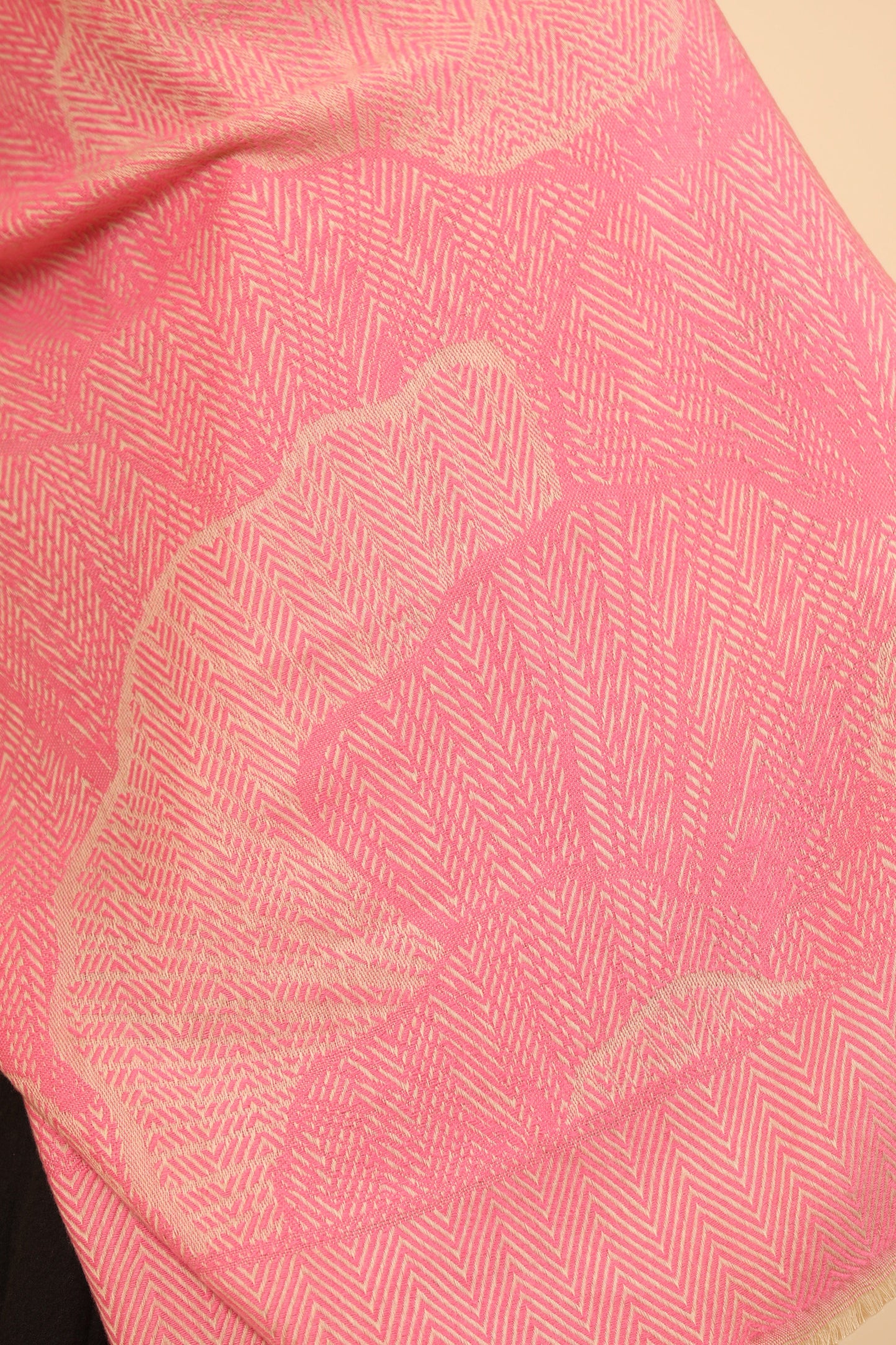 Pashtush India Womens Stoles Pashtush Womens Muffler, Soft and Warm, Stole, Organic Weave Design, Pink