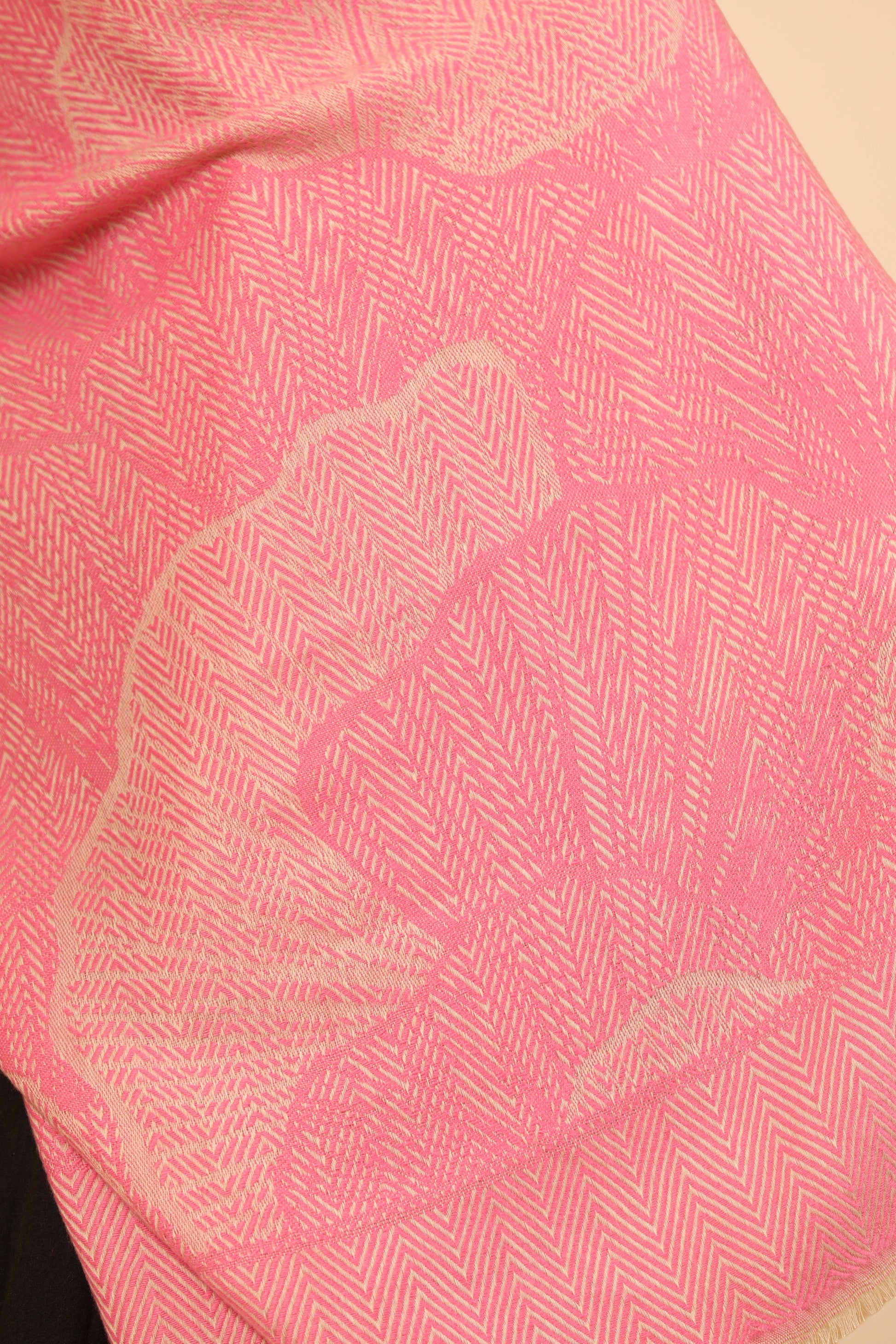 Pashtush India Womens Stoles Pashtush Womens Muffler, Soft and Warm, Stole, Organic Weave Design, Pink