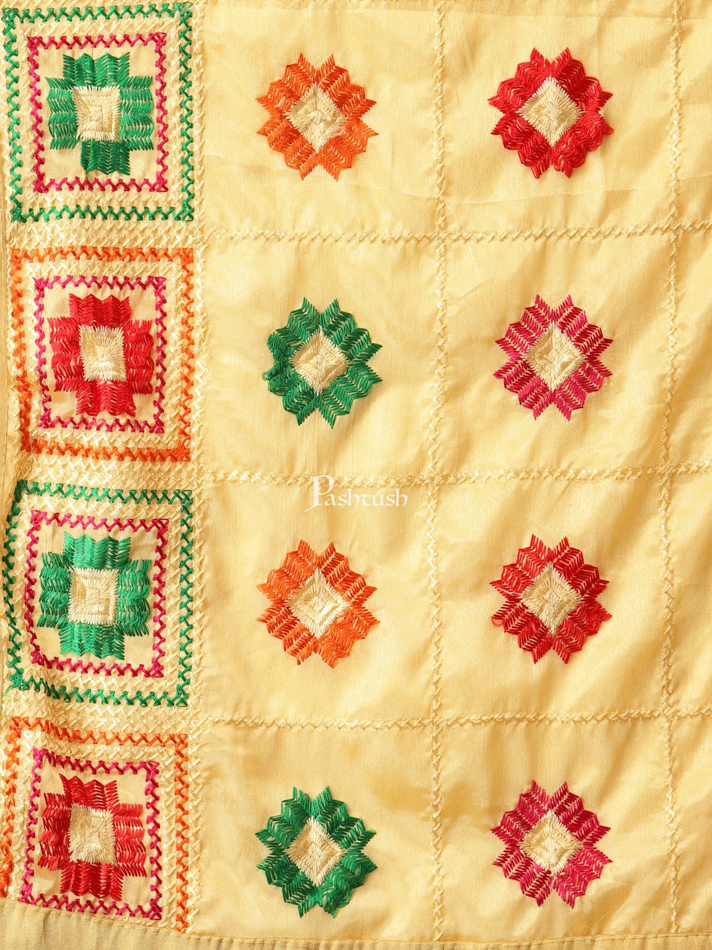 Pashtush India Pashtush Womens Phulkari Dupatta