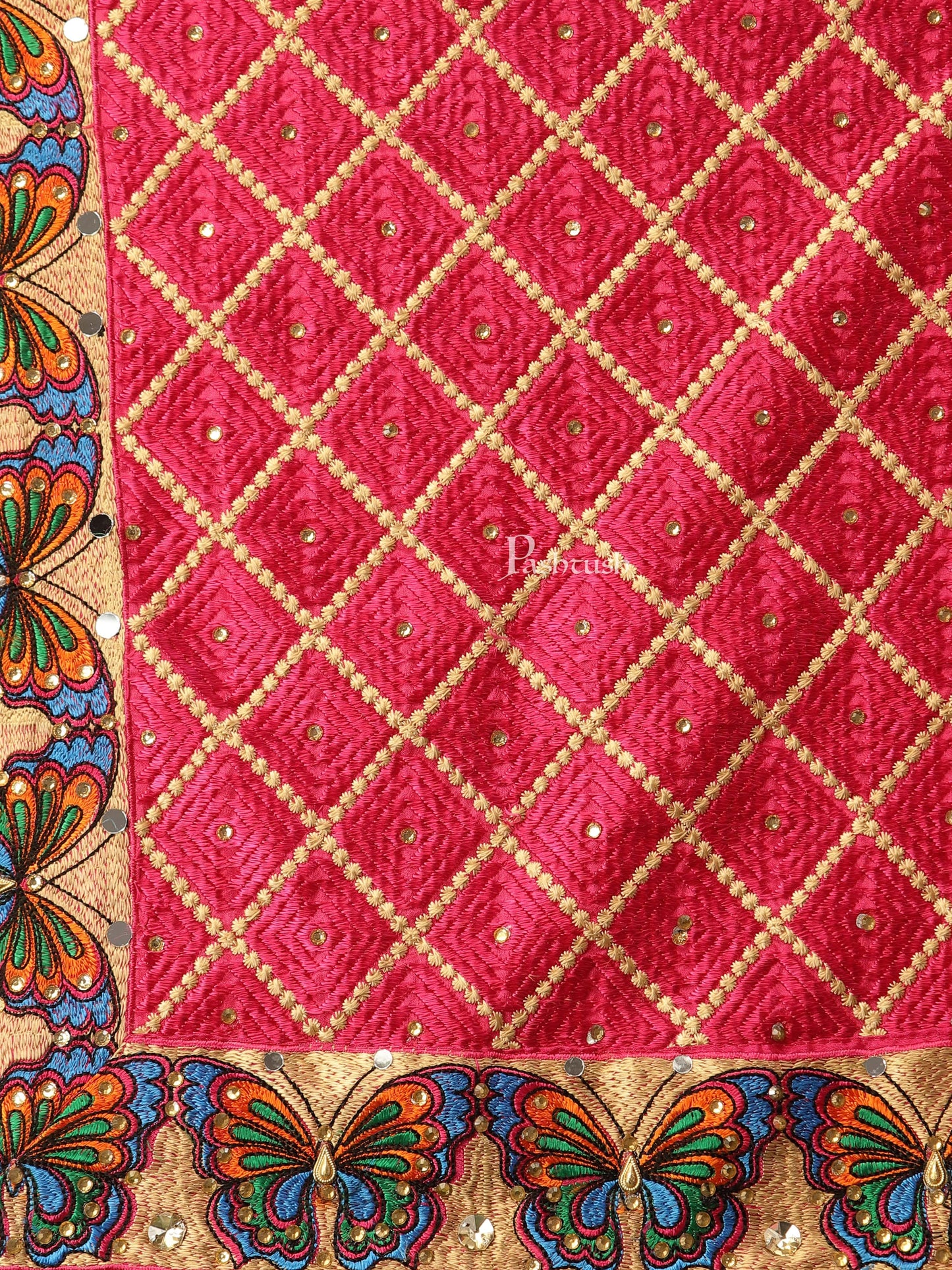 Pashtush India Womens Dupatta Pashtush Womens Phulkari Dupatta