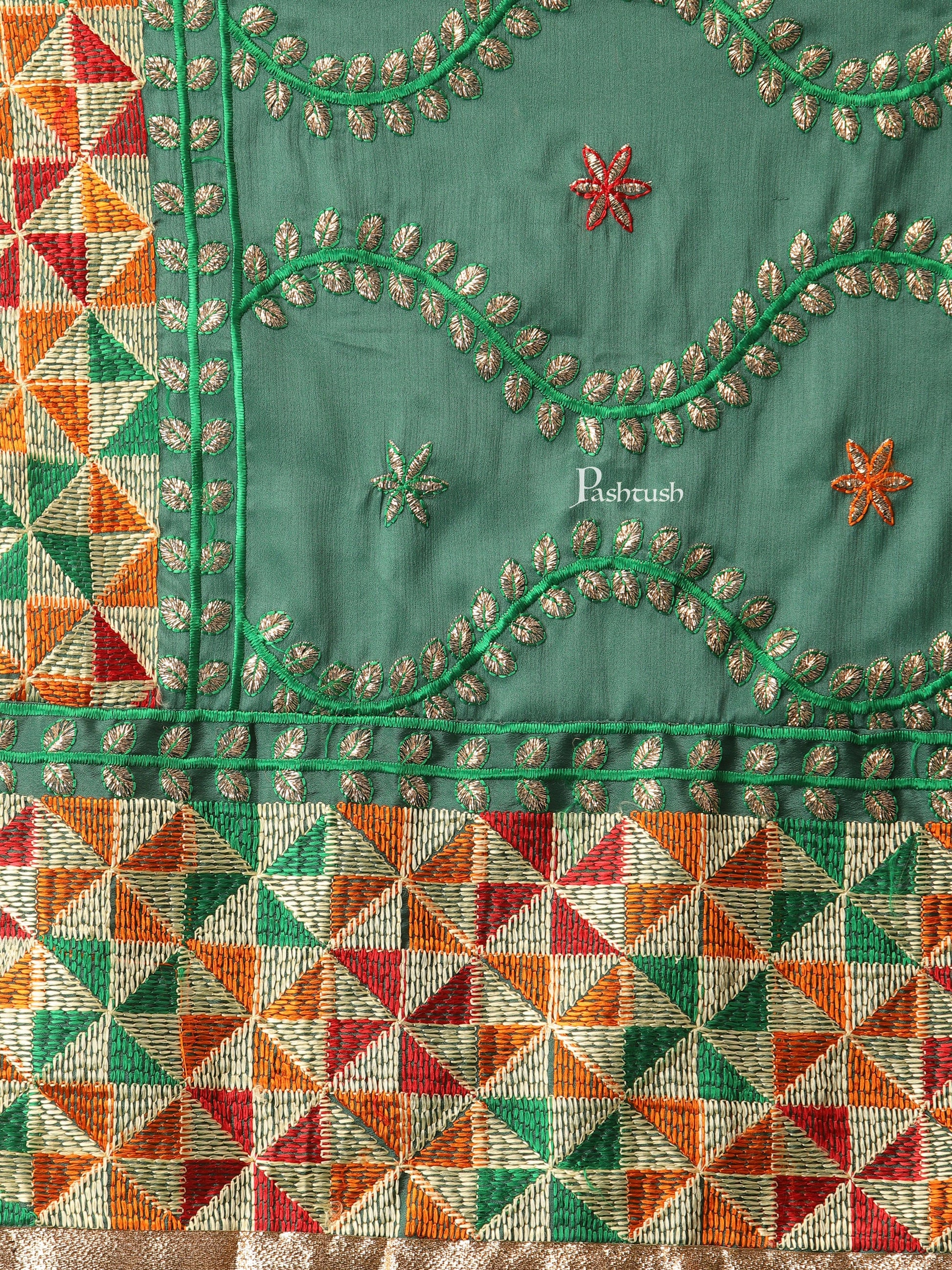 Pashtush India Womens Dupatta Pashtush Womens Phulkari Dupatta