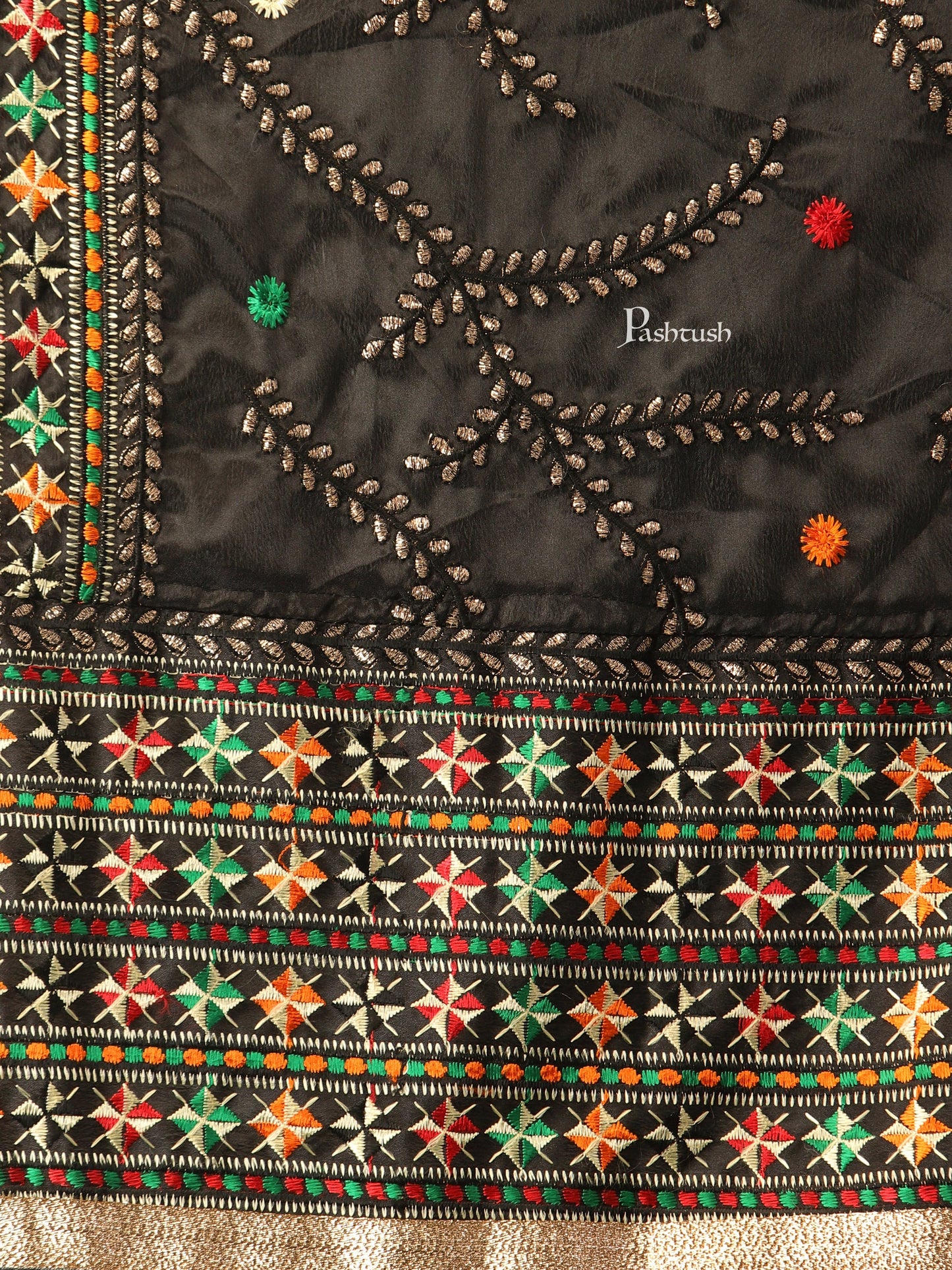 Pashtush India Womens Dupatta Pashtush Womens Phulkari Dupatta