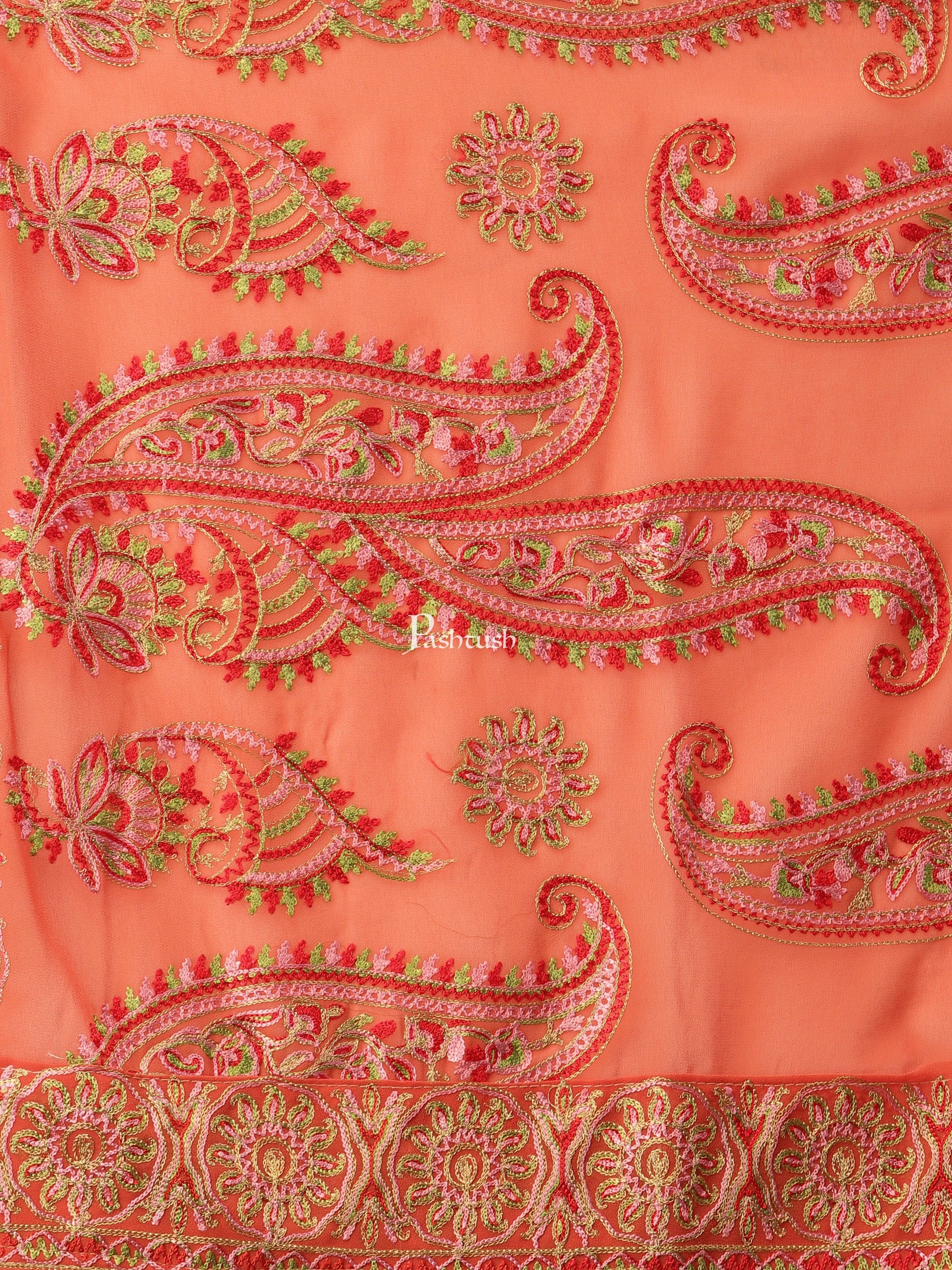 Pashtush India Womens Dupatta Pashtush Womens Phulkari Dupatta