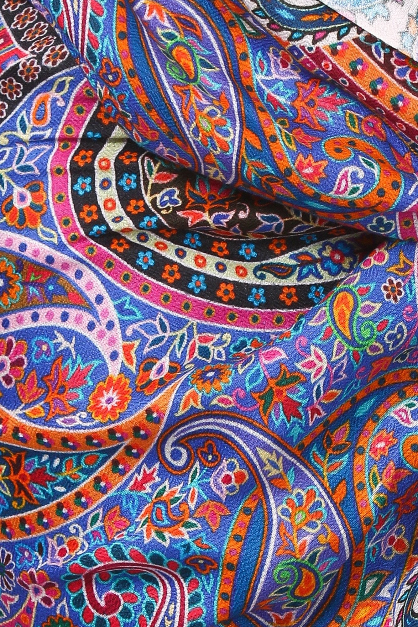 Pashtush Womens Printed Soft Bamboo Scarf, Stole, Multicolored