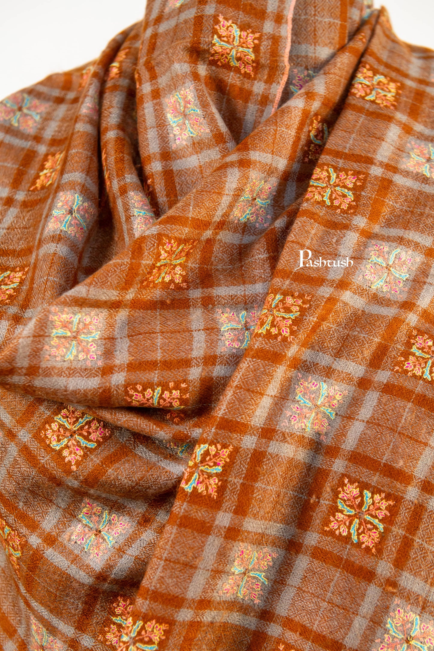 Pashtush India Womens Shawls Pashtush Womens Pure Pashmina Shawl, Multicolour