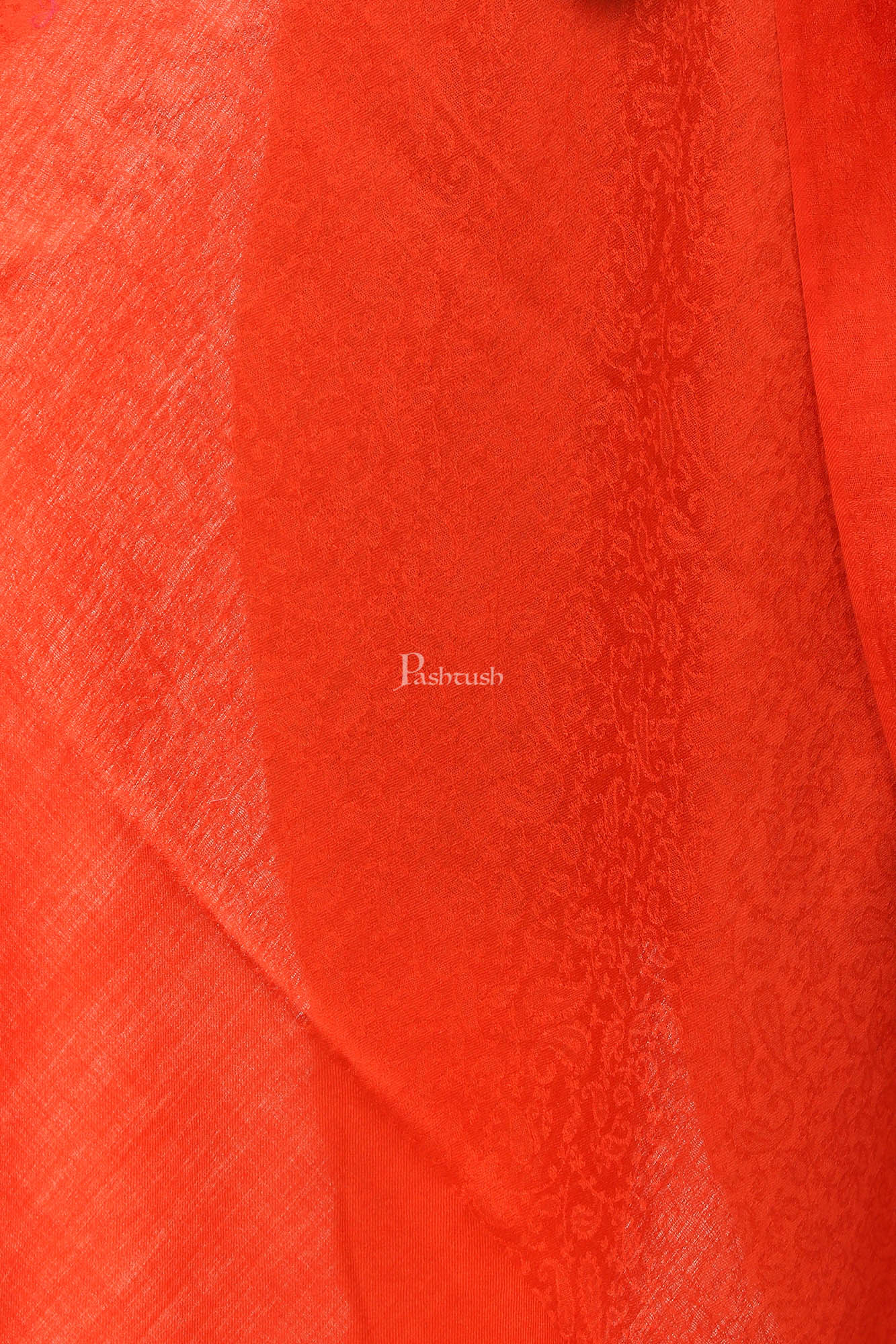 Pashtush India Womens Stoles and Scarves Scarf Pashtush Womens Scarf, Stole Jacquard, Paisley, Rust