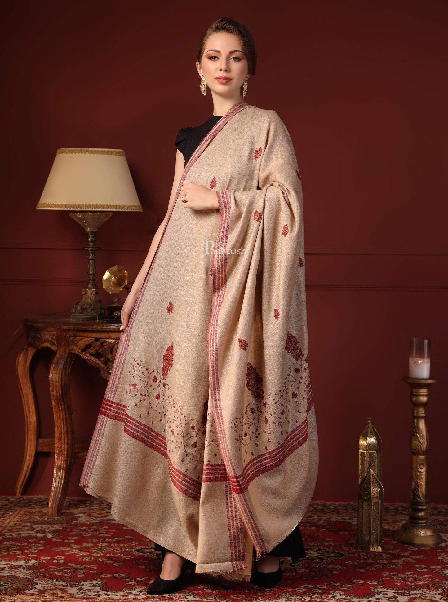 Pashtush India 0 Pashtush Womens Shawl