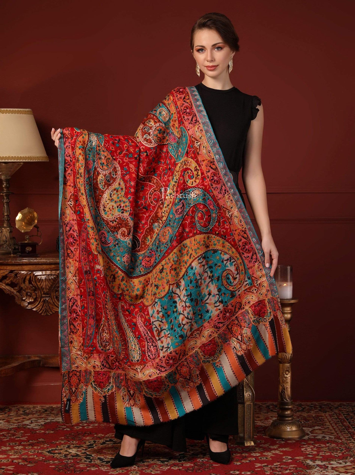 Pashtush India 0 Pashtush Womens Shawl