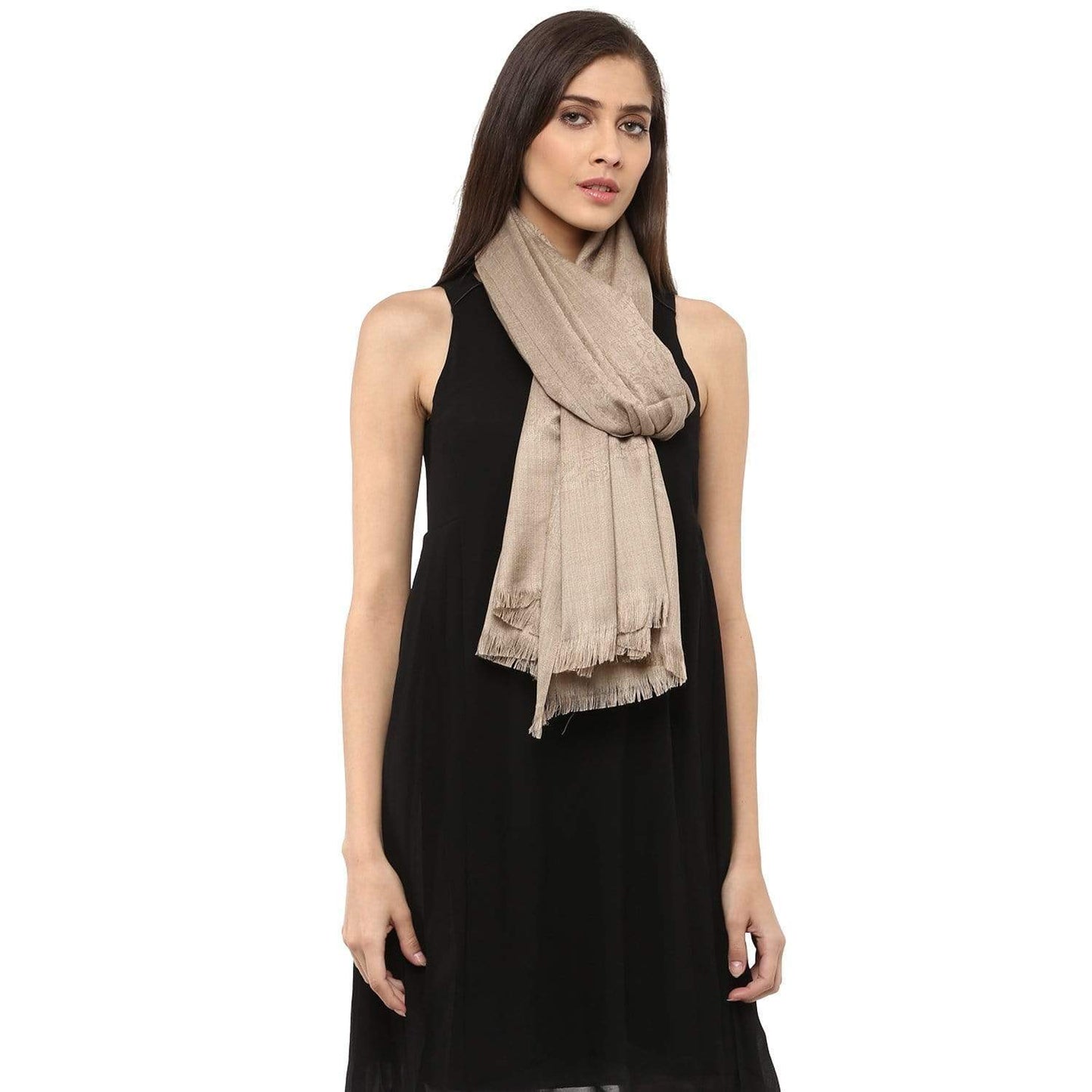 Pashtush India 100x200 Pashtush Womens Shawl, Fine wool, paisley jacquard weave, Thar
