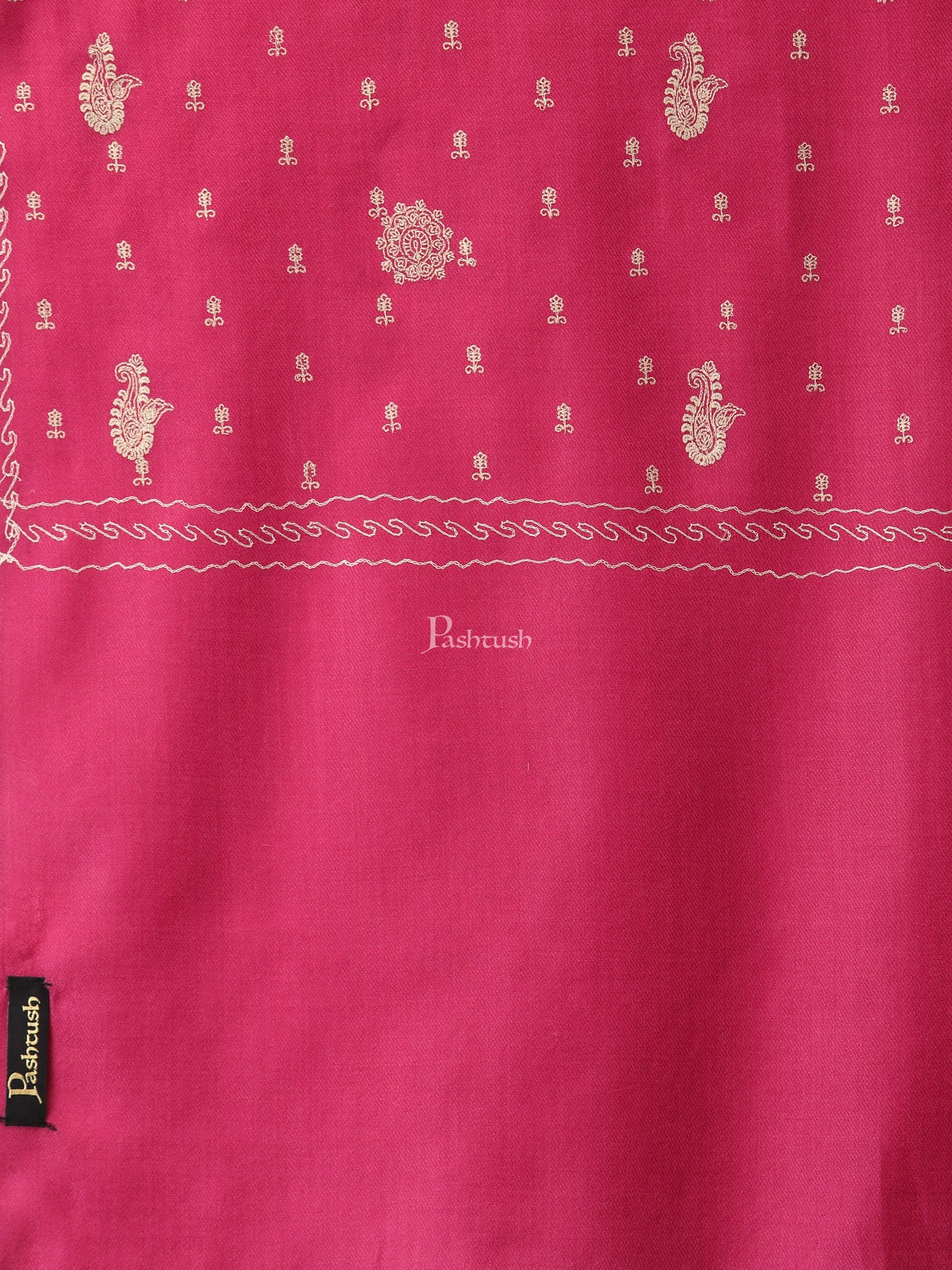 Pashtush India Womens Shawls Pashtush Womens Shawl With Tone On Tone Embroidery, Soft, Warm, Light Weight