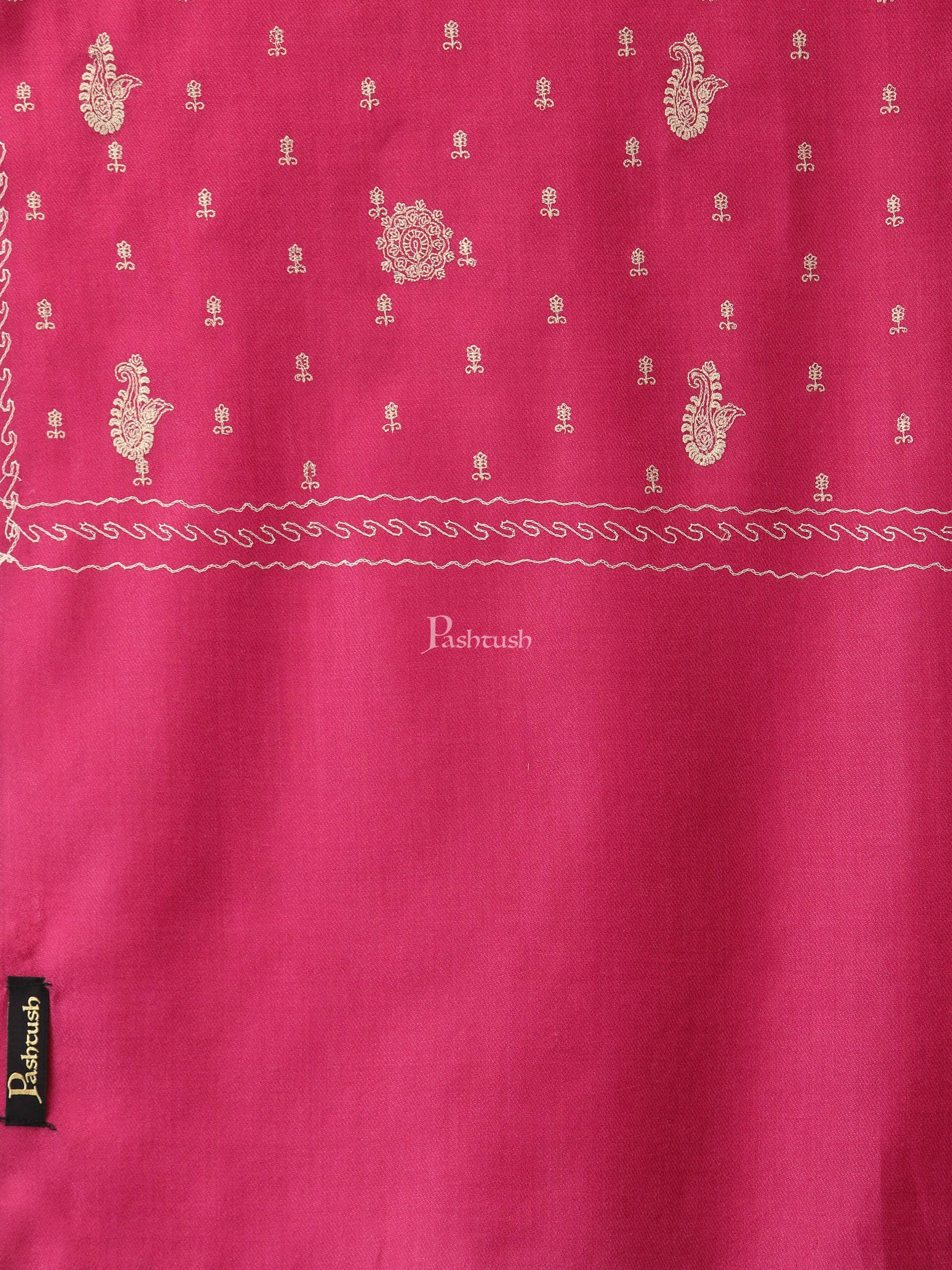 Pashtush India Womens Shawls Pashtush Womens Shawl With Tone On Tone Embroidery, Soft, Warm, Light Weight