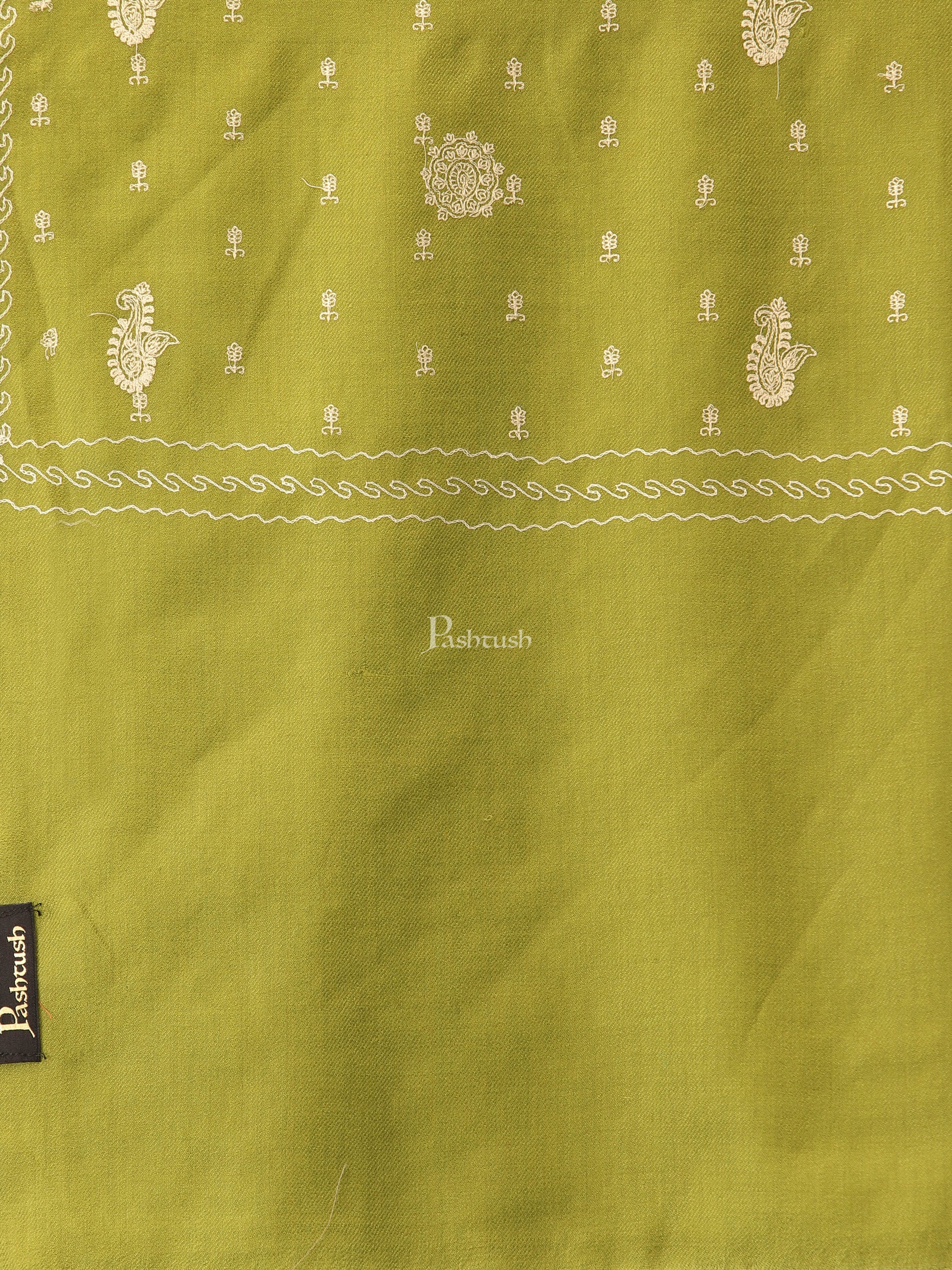 Pashtush India Womens Shawls Pashtush Womens Shawl With Tone On Tone Embroidery, Soft, Warm, Light Weight