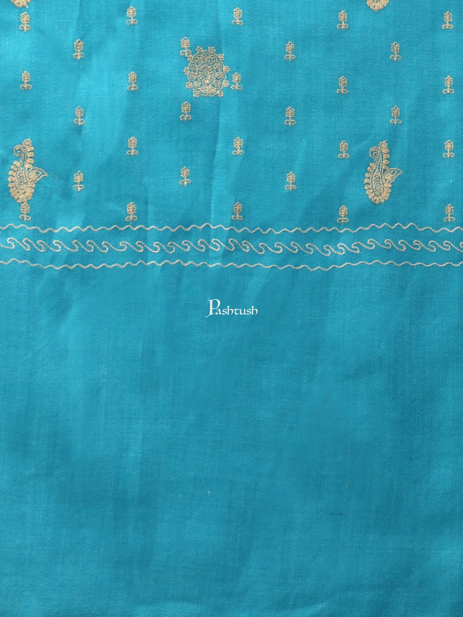 Pashtush India Womens Shawls Pashtush Womens Shawl With Tone On Tone Embroidery, Soft, Warm, Light Weight