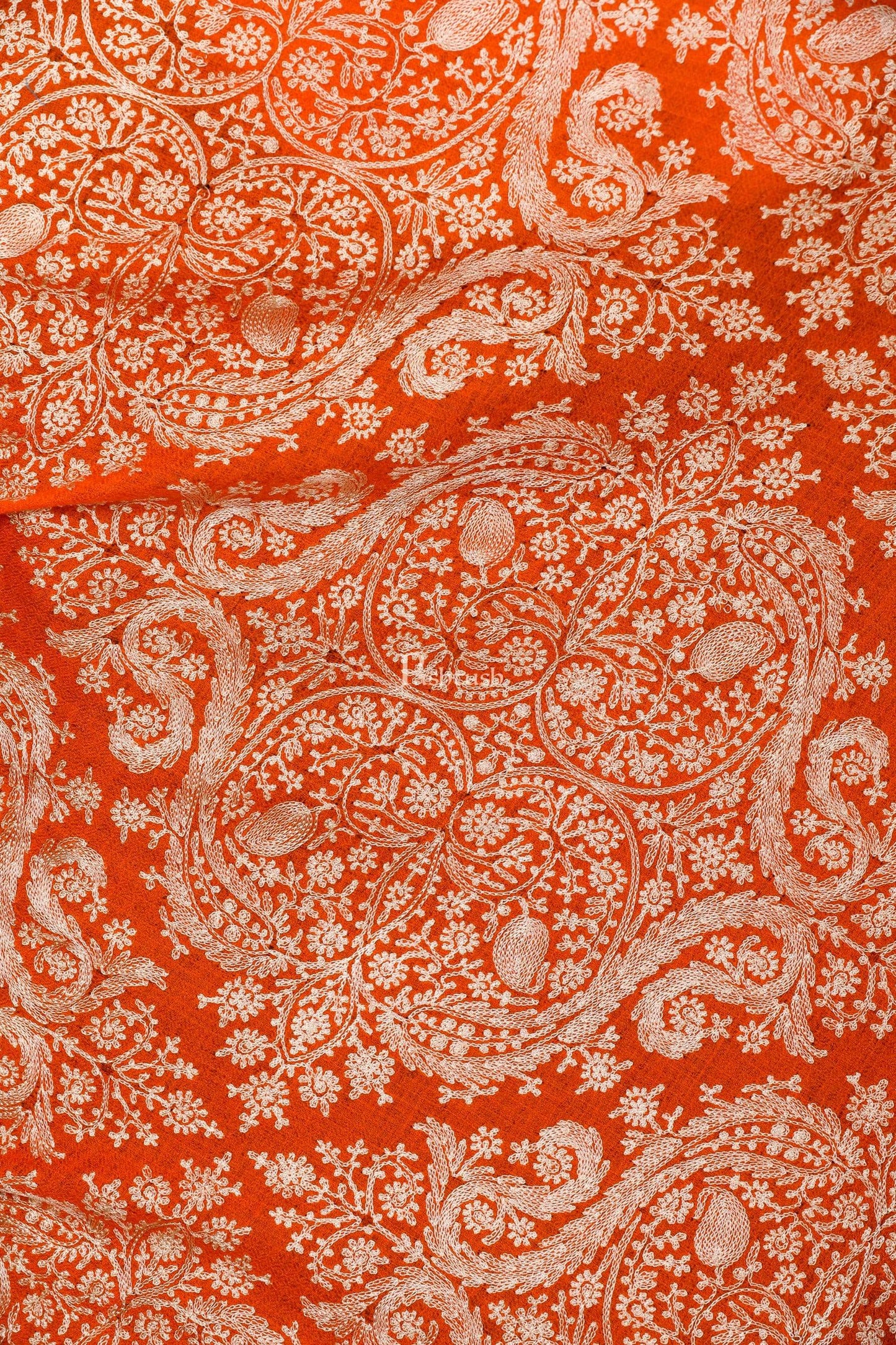 Pashtush Store Stole Pashtush Womens Silk-Cashmere Fine Wool, Nalki Embroidery Needlework Stole, Salamander