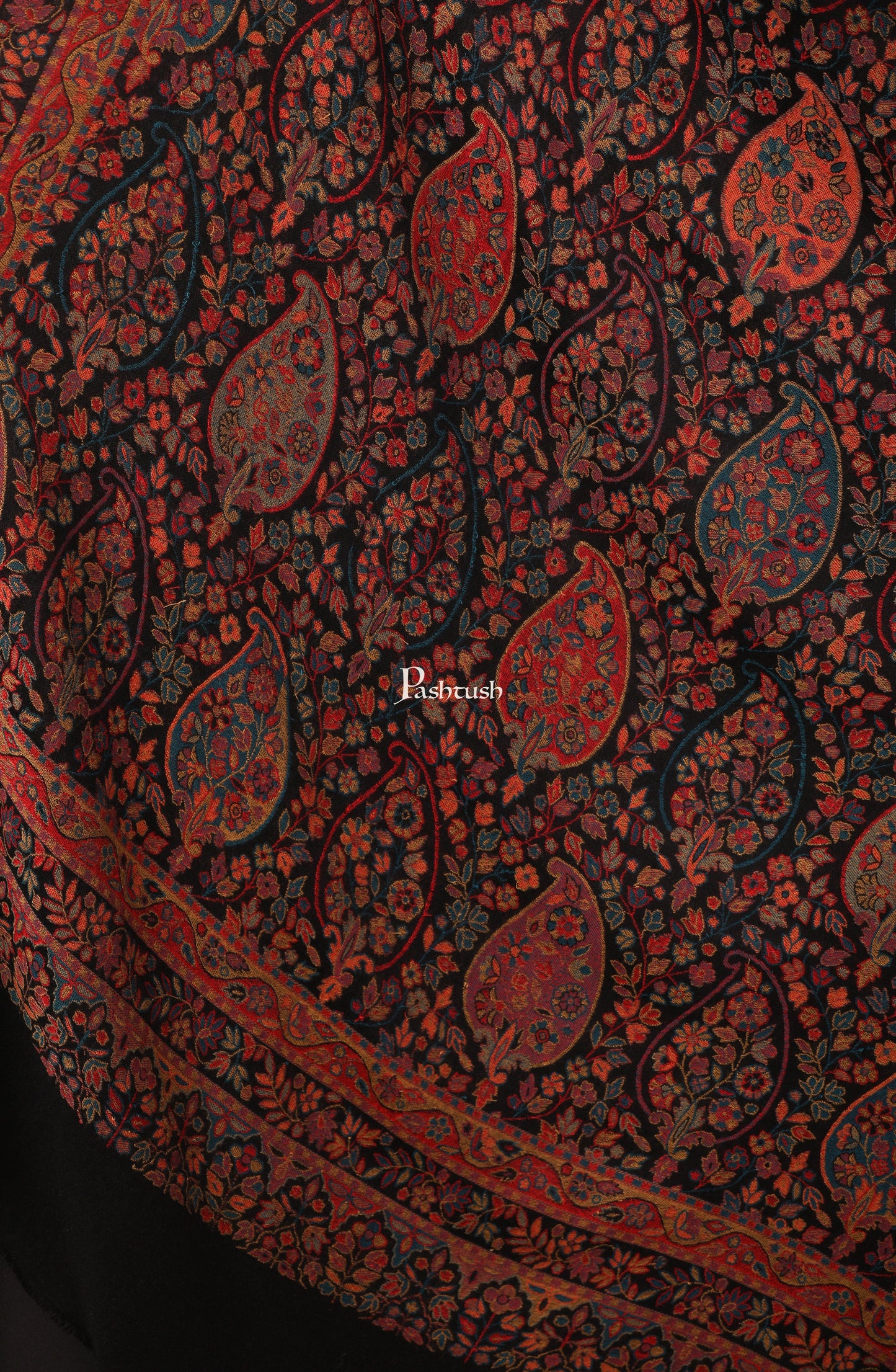 Pashtush India Womens Shawls Pashtush Womens Soft Ethnic Weave Shawl, Multicoloured