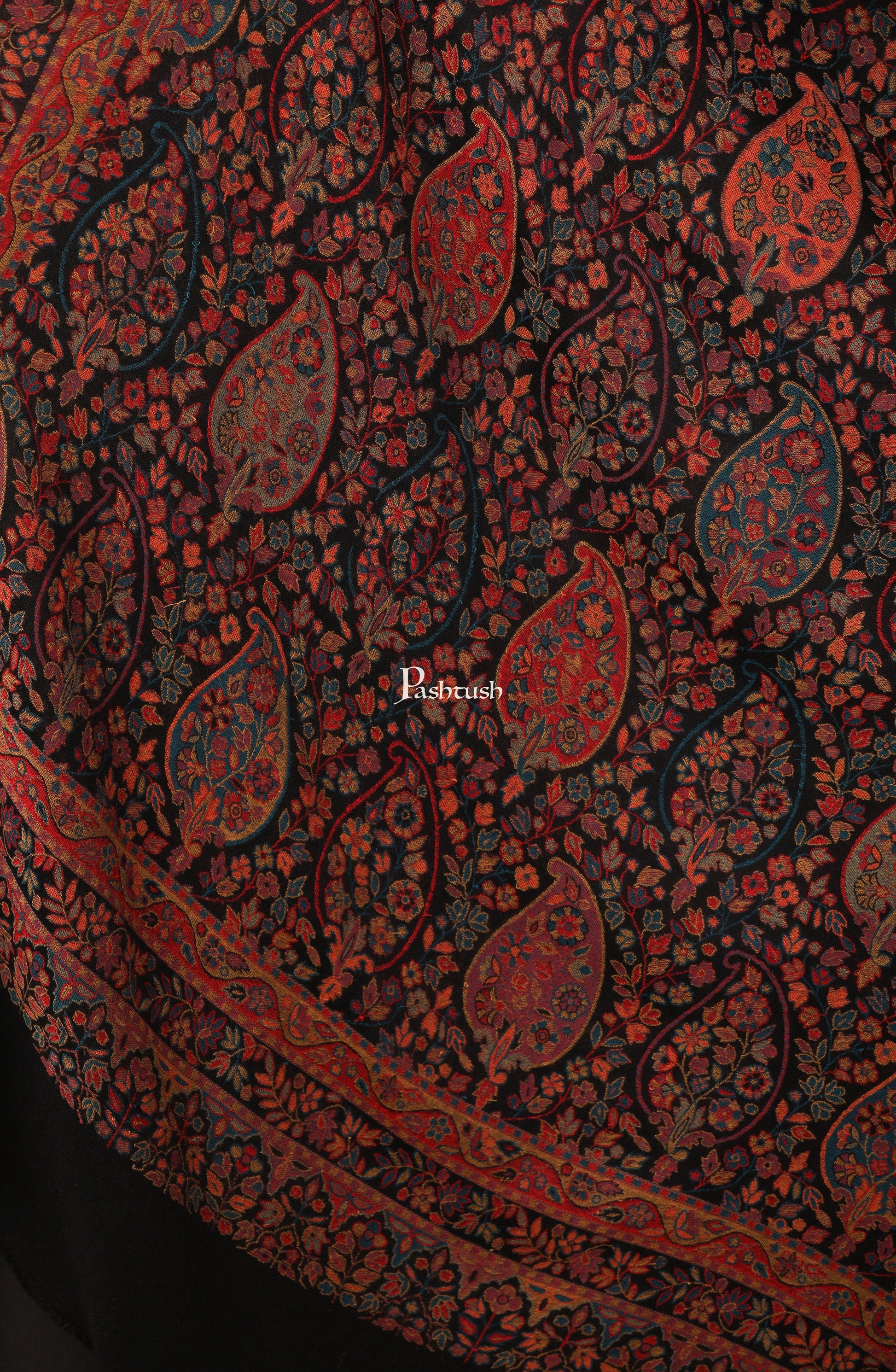 Pashtush India Womens Shawls Pashtush Womens Soft Ethnic Weave Shawl, Multicoloured
