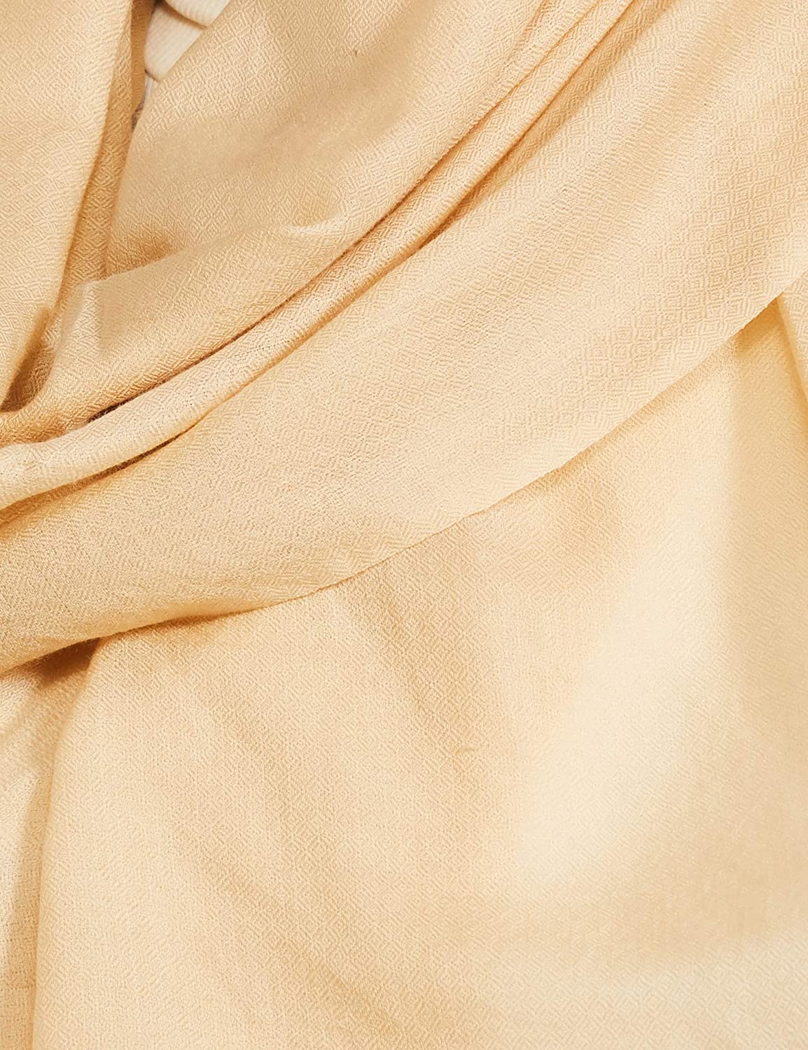 Pashtush India 70x200 Pashtush Womens Softest Cashmere Pashmina Scarf, Diamond Weave, Beige