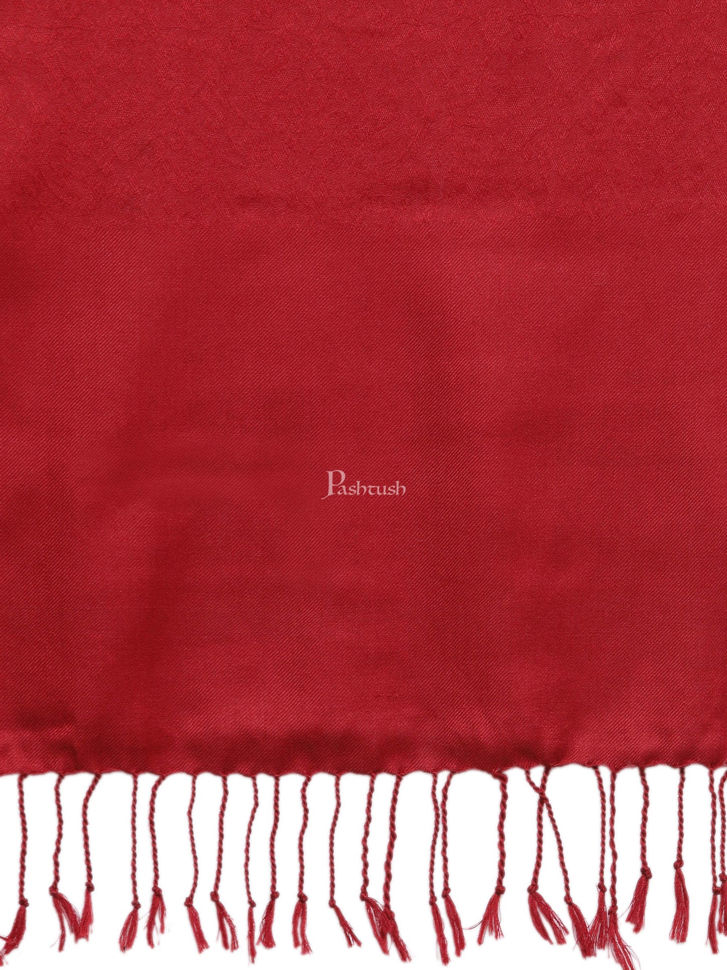 Pashtush India Womens Stoles and Scarves Scarf Pashtush Womens Stole, Fine Wool Scarf, Paisley Jacquard Weave, Maroon