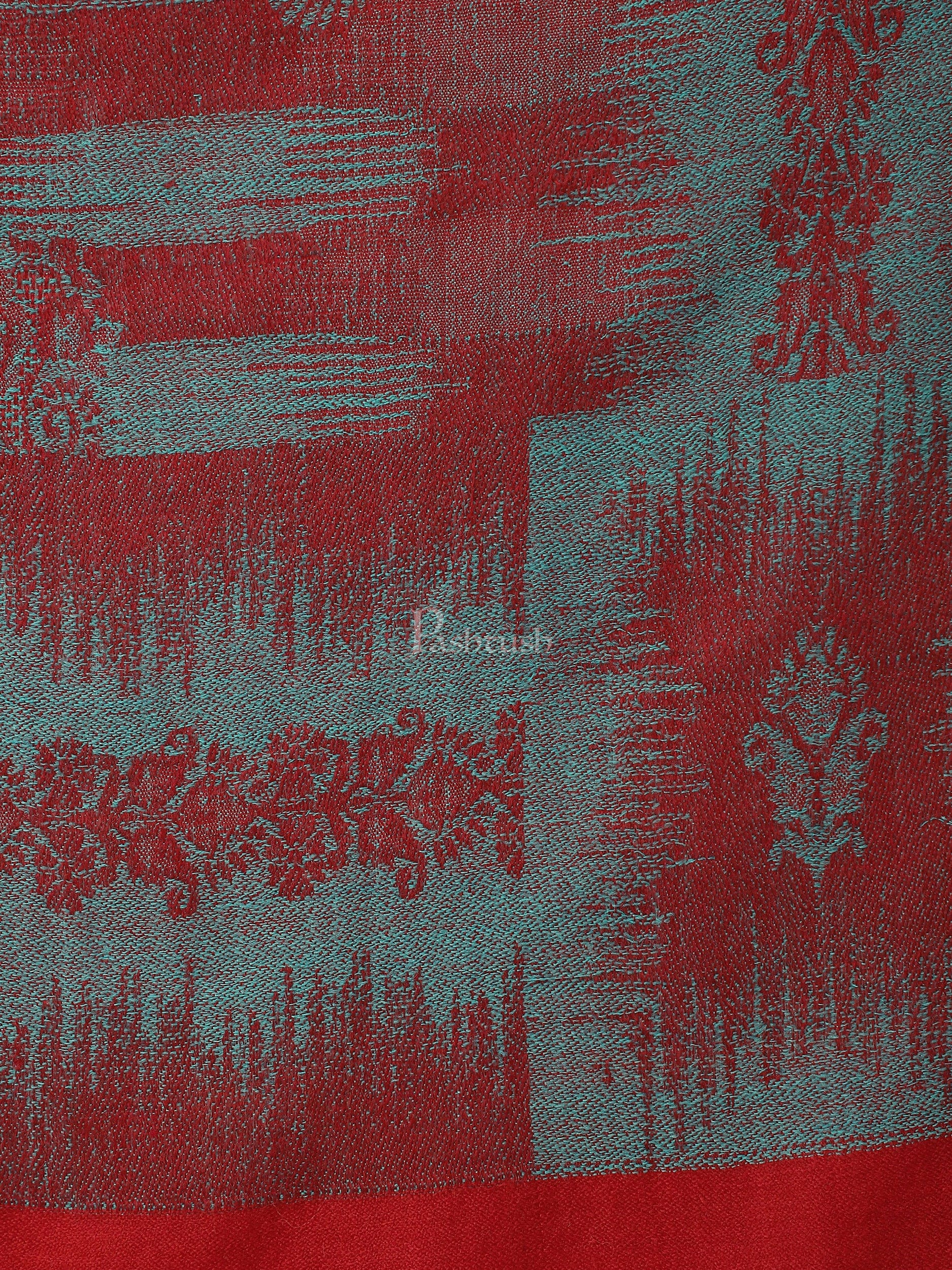 Pashtush India Womens Stoles and Scarves Scarf Pashtush womens Stole, Ikkat design, Maroon