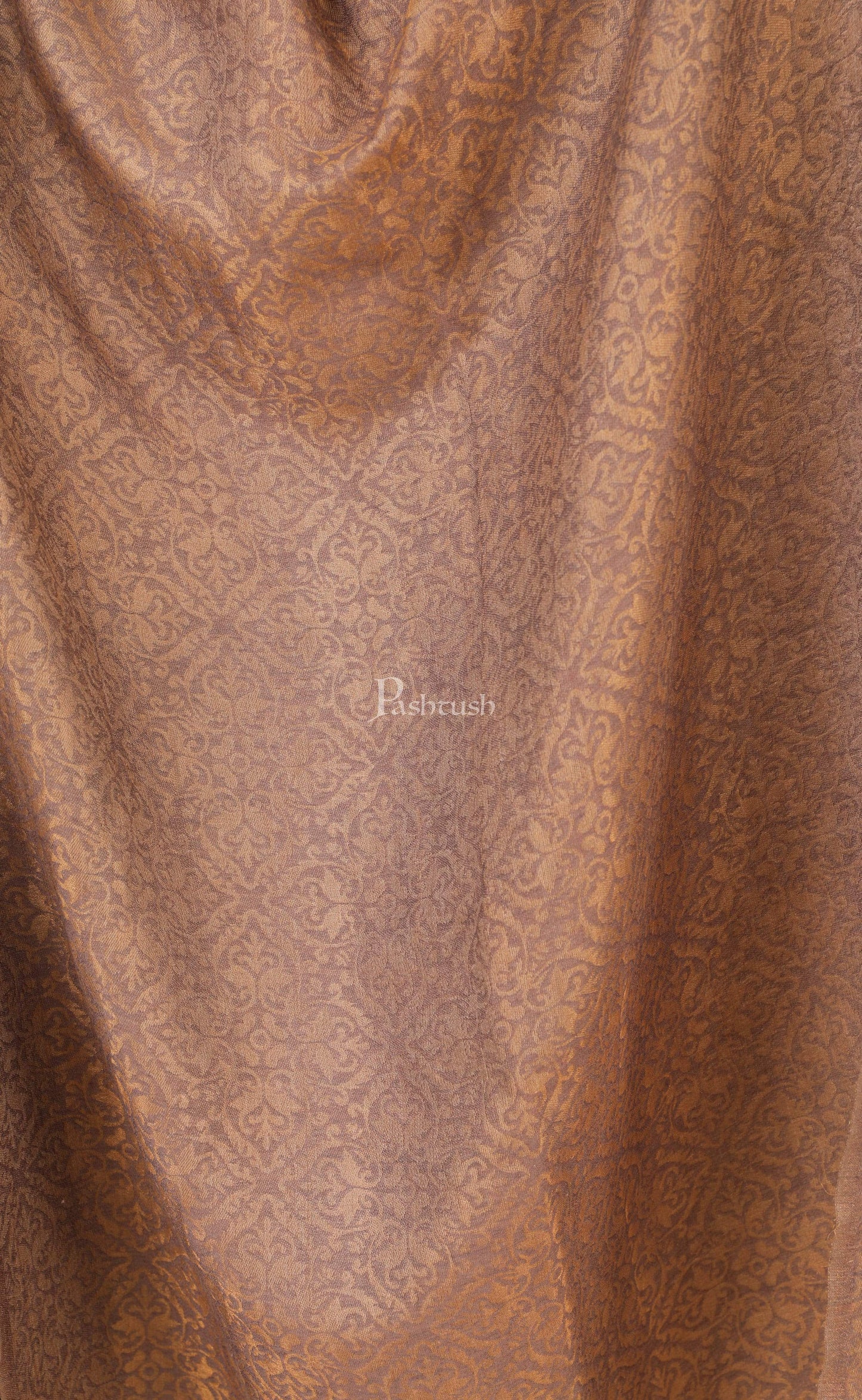Pashtush India 70x200 Pashtush Womens Twilight Collection, Jacquard Stole, With Metallic Thread Weave, Fine Wool