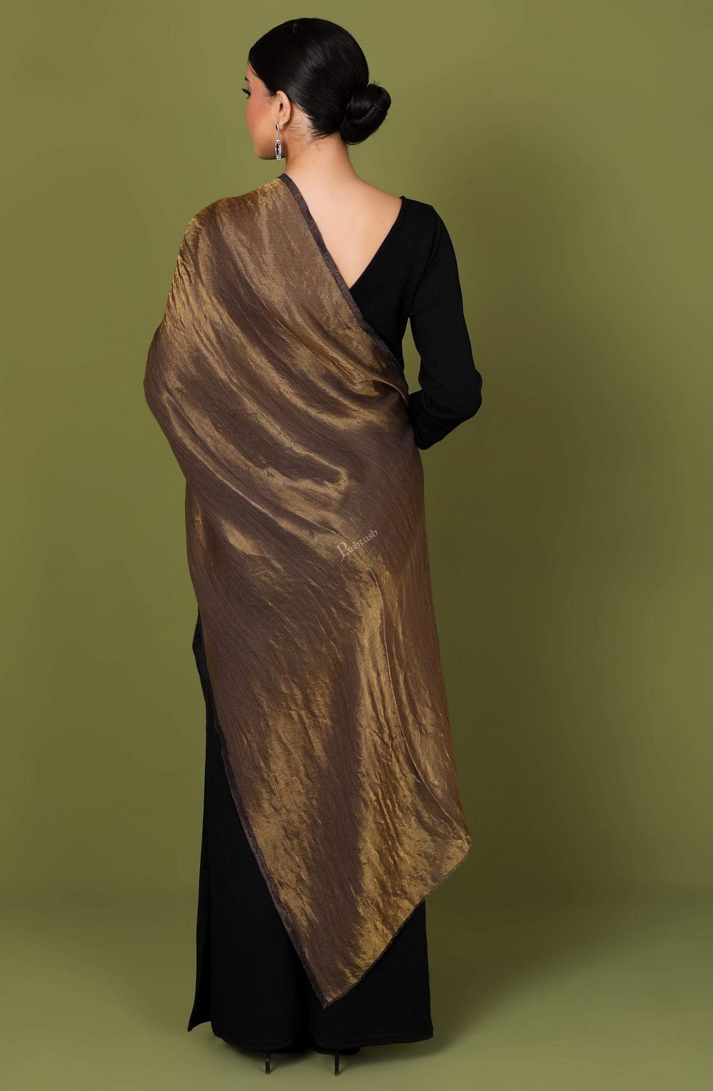 Pashtush Shawl Store Stole Pashtush Womens Twilight Scarf, Reversible Scarf, Cashmere Soft Wool.