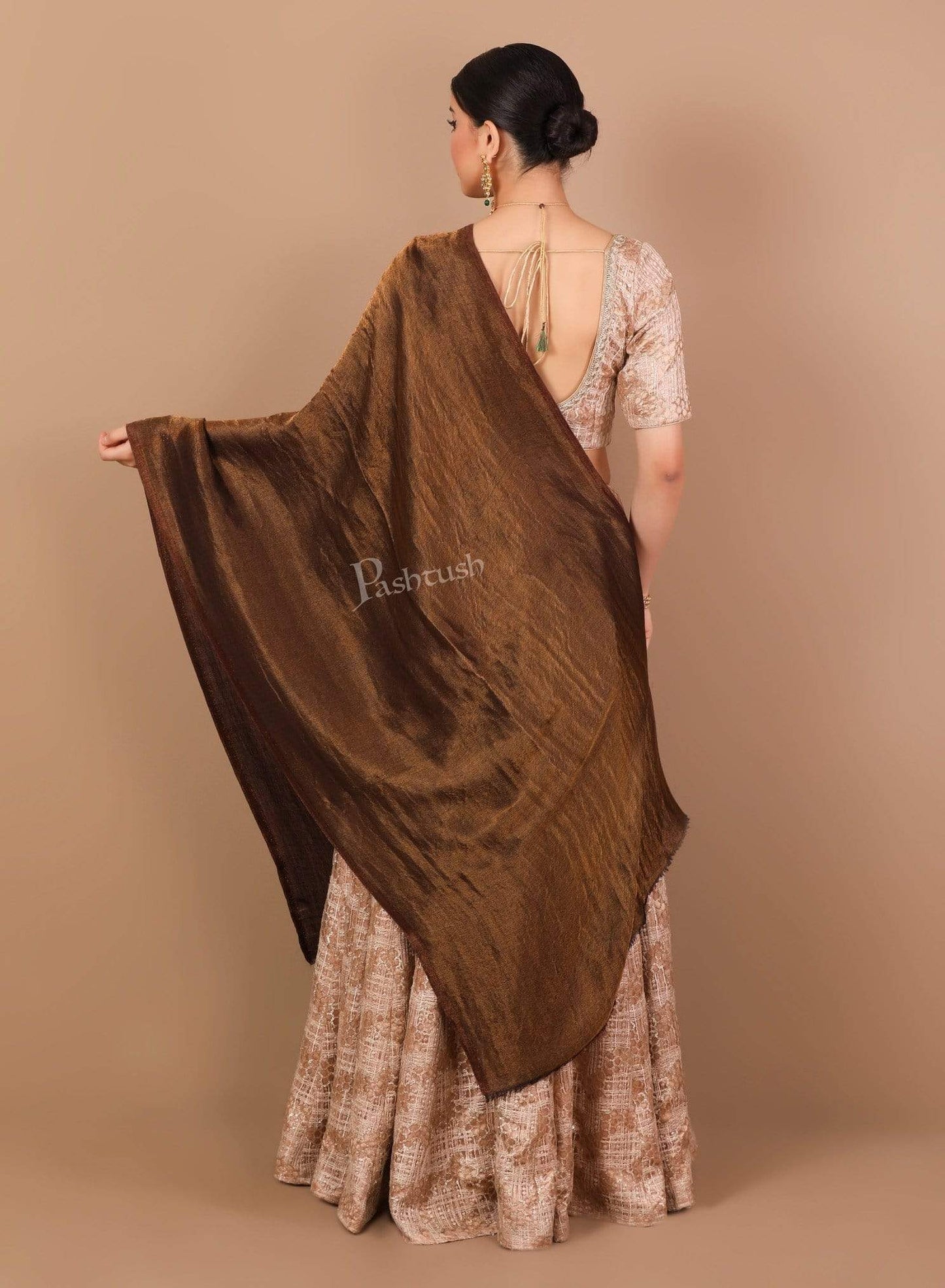 Pashtush Shawl Store Stole Pashtush Womens Twilight Scarf, Reversible Scarf, Cashmere Soft Wool.
