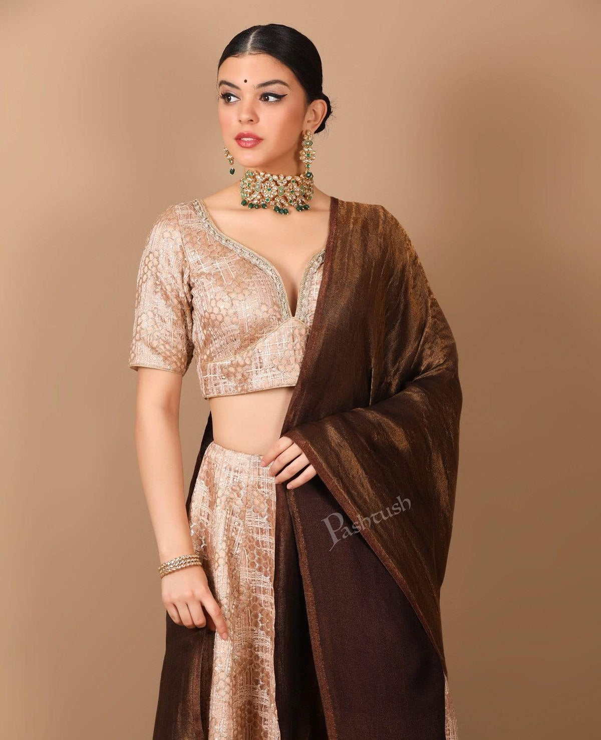 Pashtush Shawl Store Stole Pashtush Womens Twilight Scarf, Reversible Scarf, Cashmere Soft Wool.