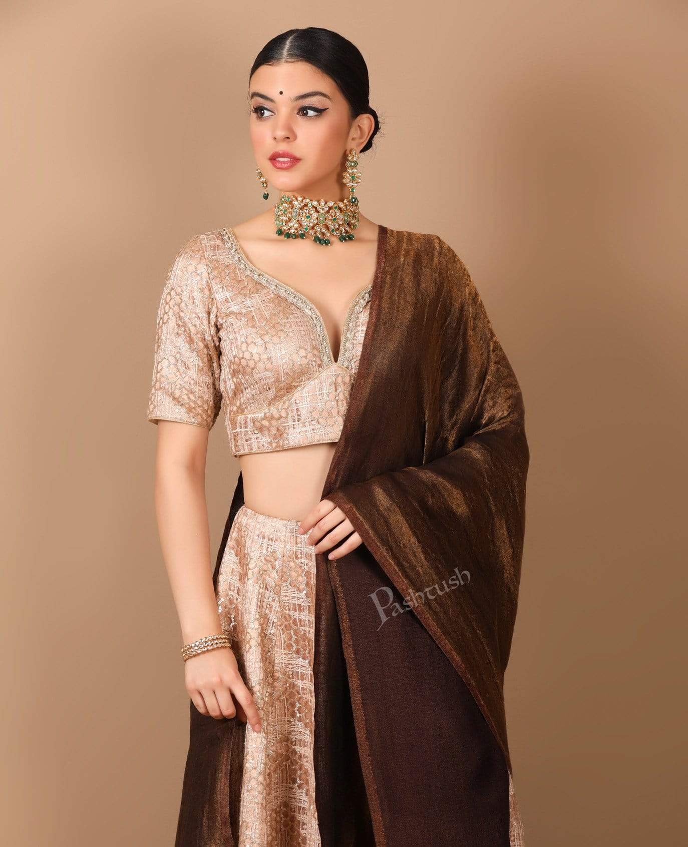Pashtush Shawl Store Stole Pashtush Womens Twilight Scarf, Reversible Scarf, Cashmere Soft Wool.