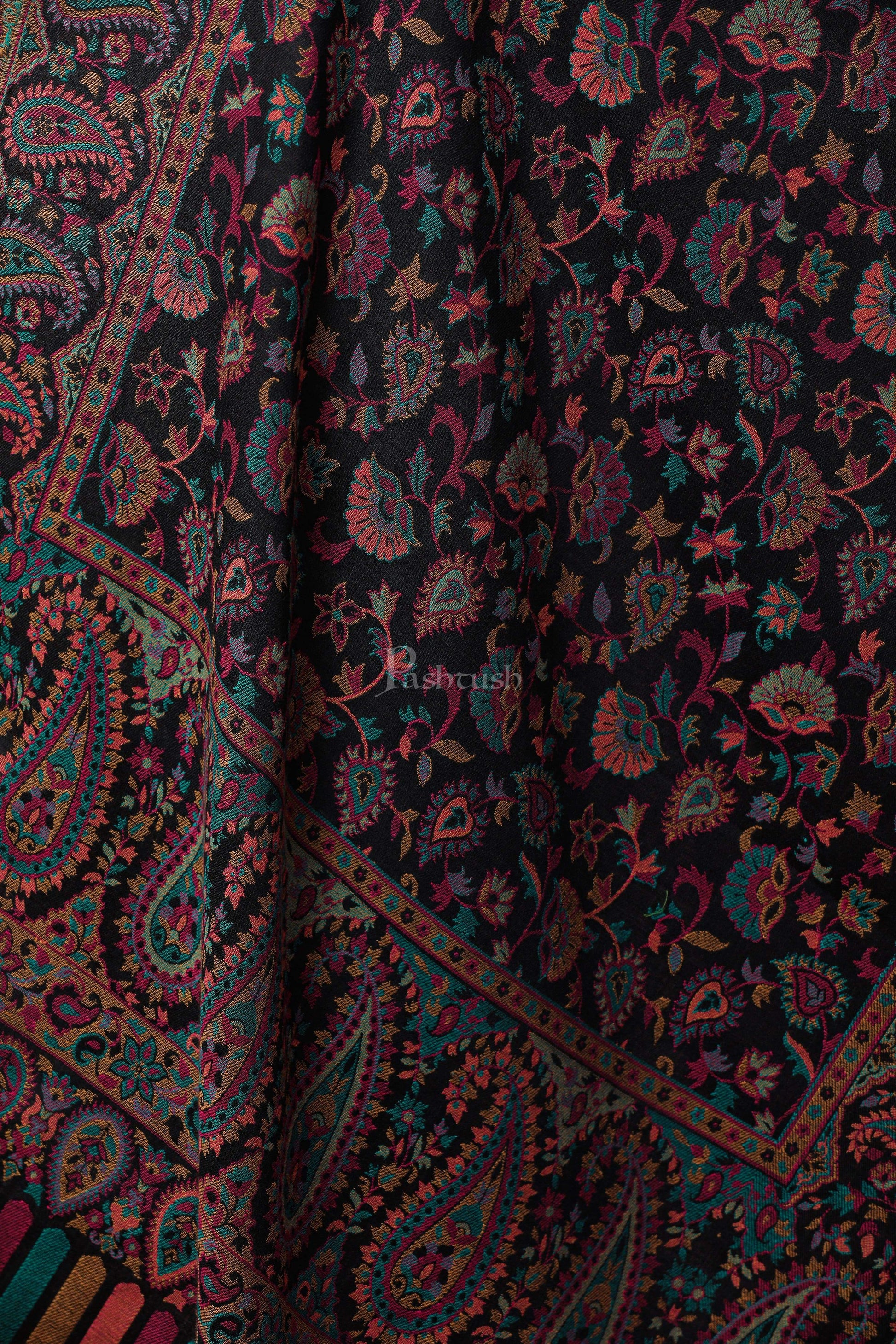 Pashtush Store Stole Pashtush Womens Woven Kaani Stole, Woollen, Faux Pashmina Stole, Multicoloured