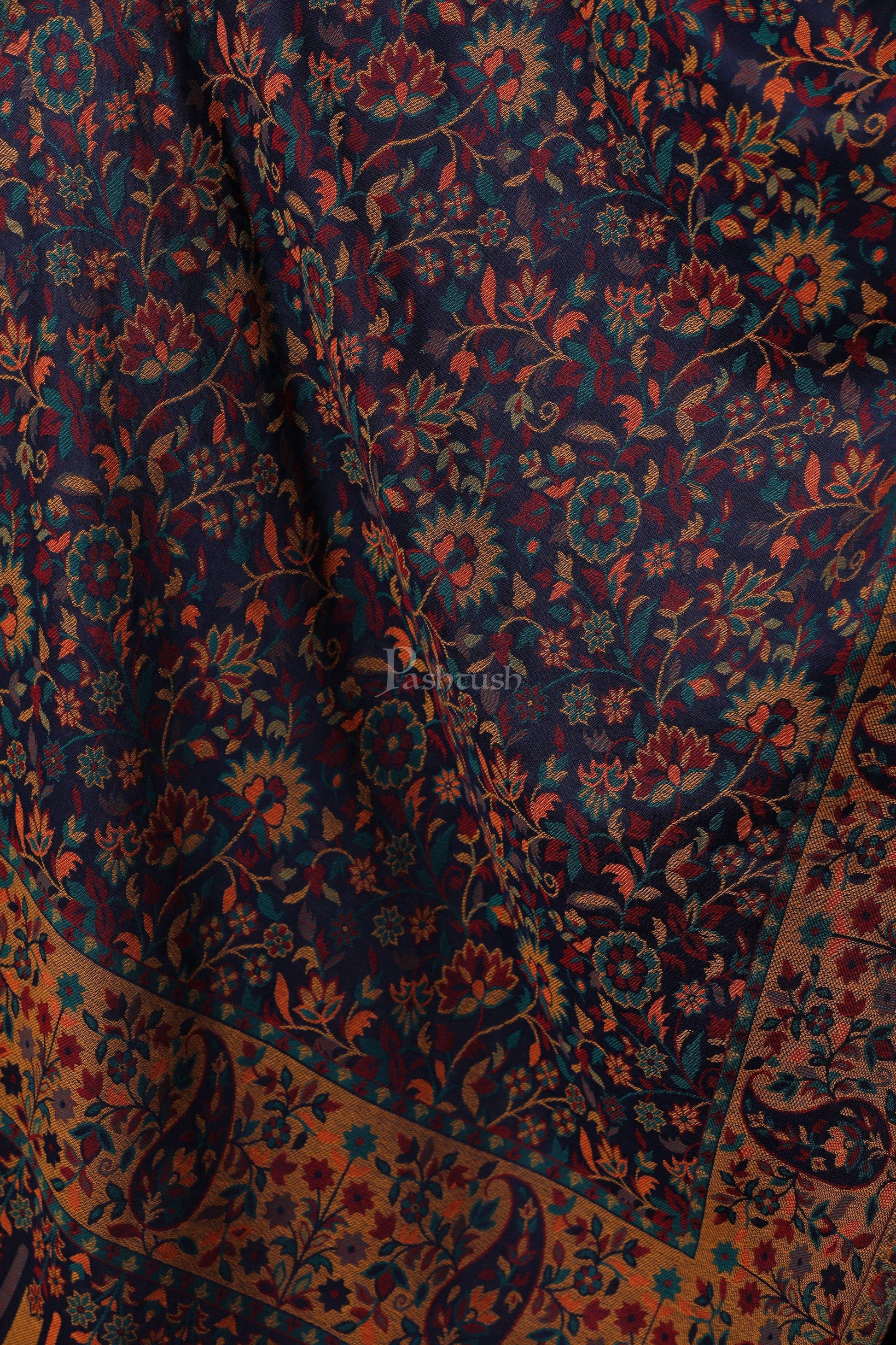 Pashtush Store Stole Pashtush Womens Woven Kaani Stole, Woollen, Faux Pashmina Stole, Multicoloured