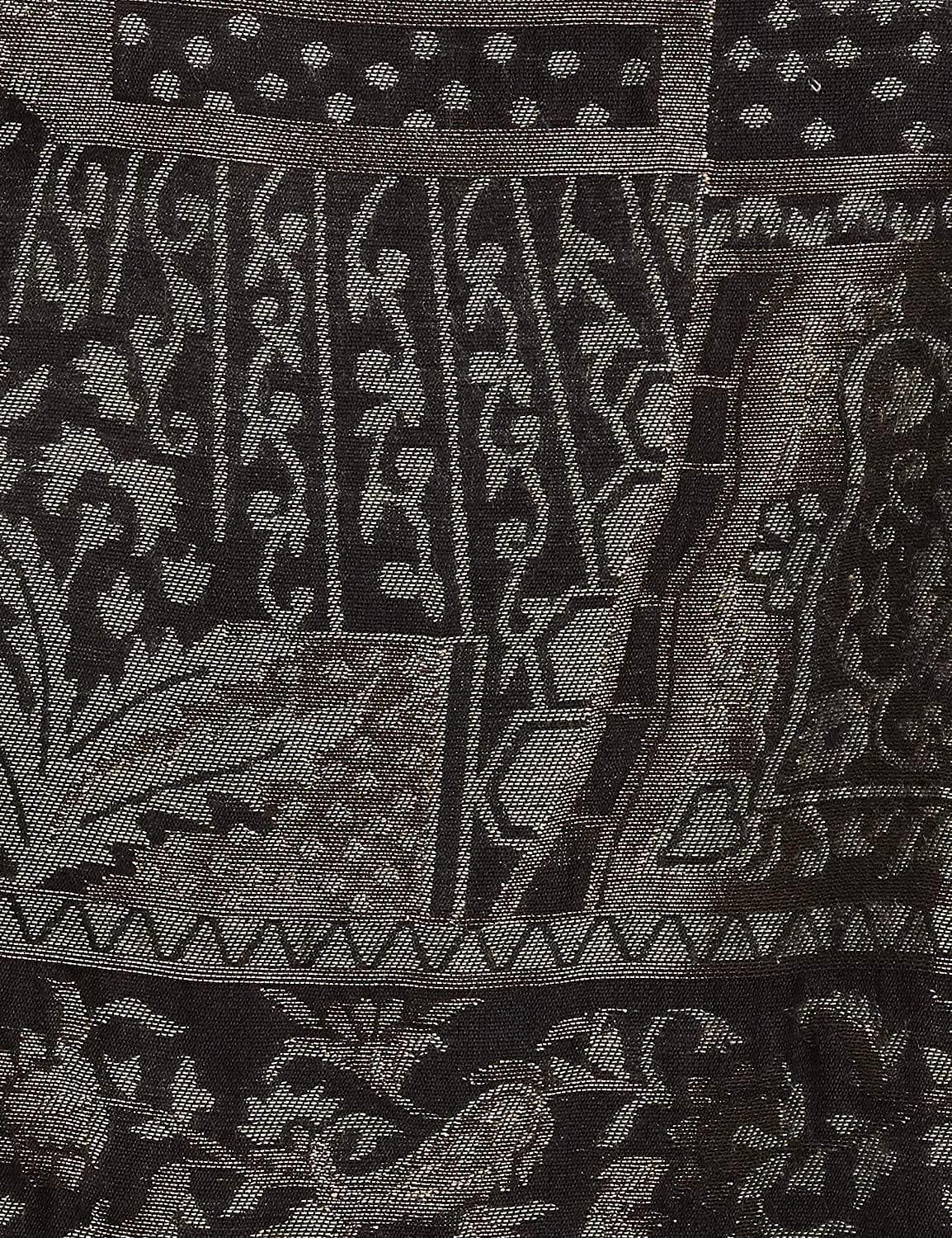 Pashtush India 100x200 Pashtush Womens, Woven Mughal Darbar Shawl, with Golden Zari Weave