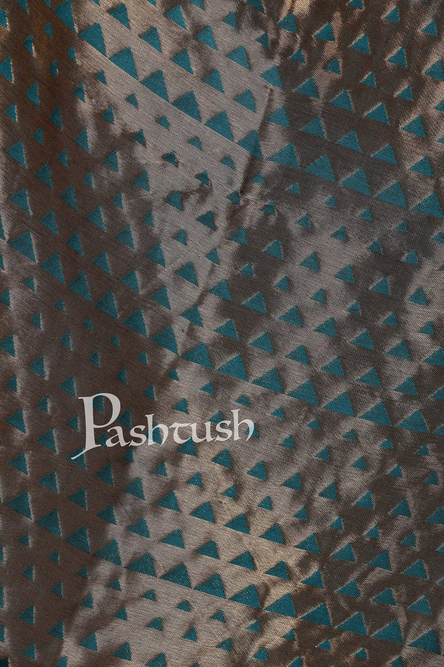 Pashtush Shawl Store Stole Pashtush Womens Zari Weave Stole, Scarf