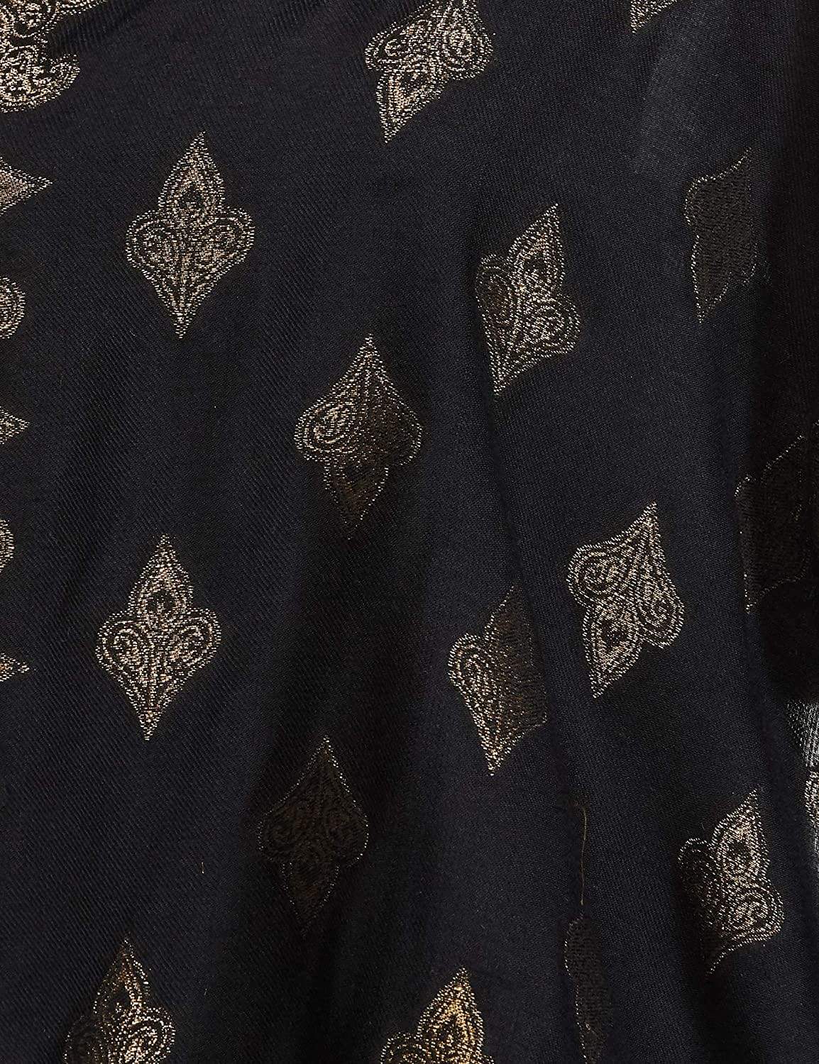 Pashtush India 70x200 PASHTUSH WOMENS ZARI WEAVE STOLE, SCARF