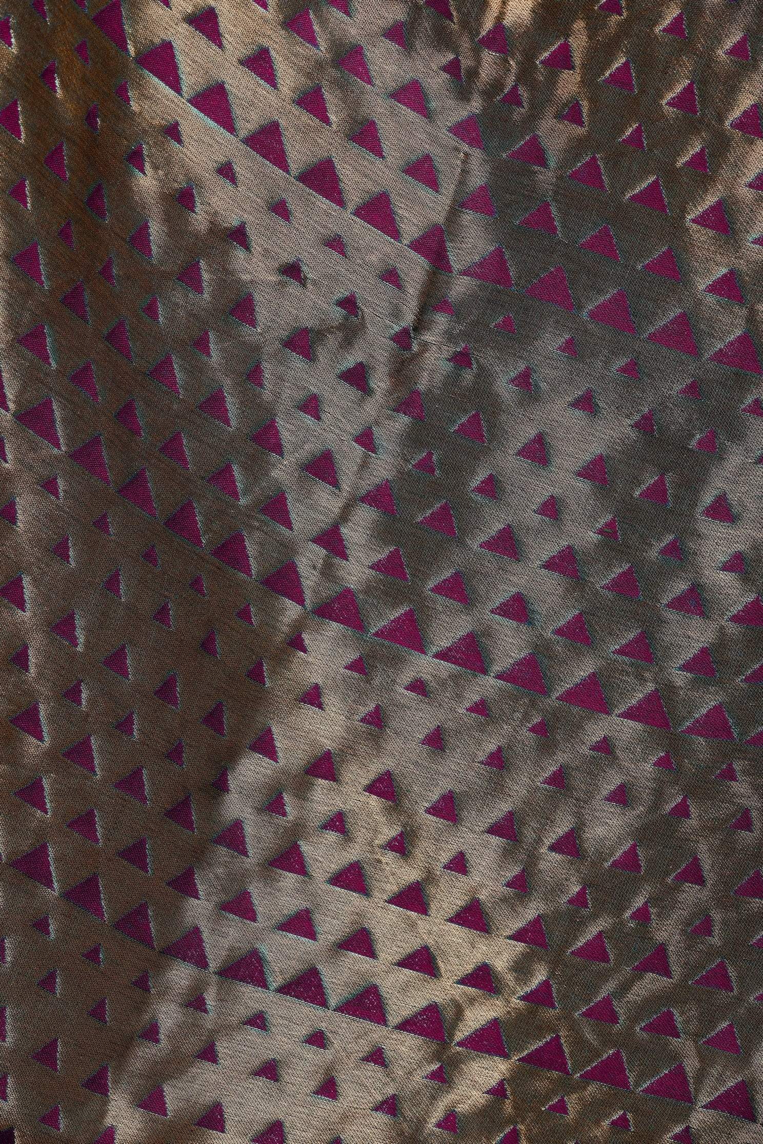 Pashtush Shawl Store Stole Pashtush Womens Zari Weave Stole, Scarf, Majenta