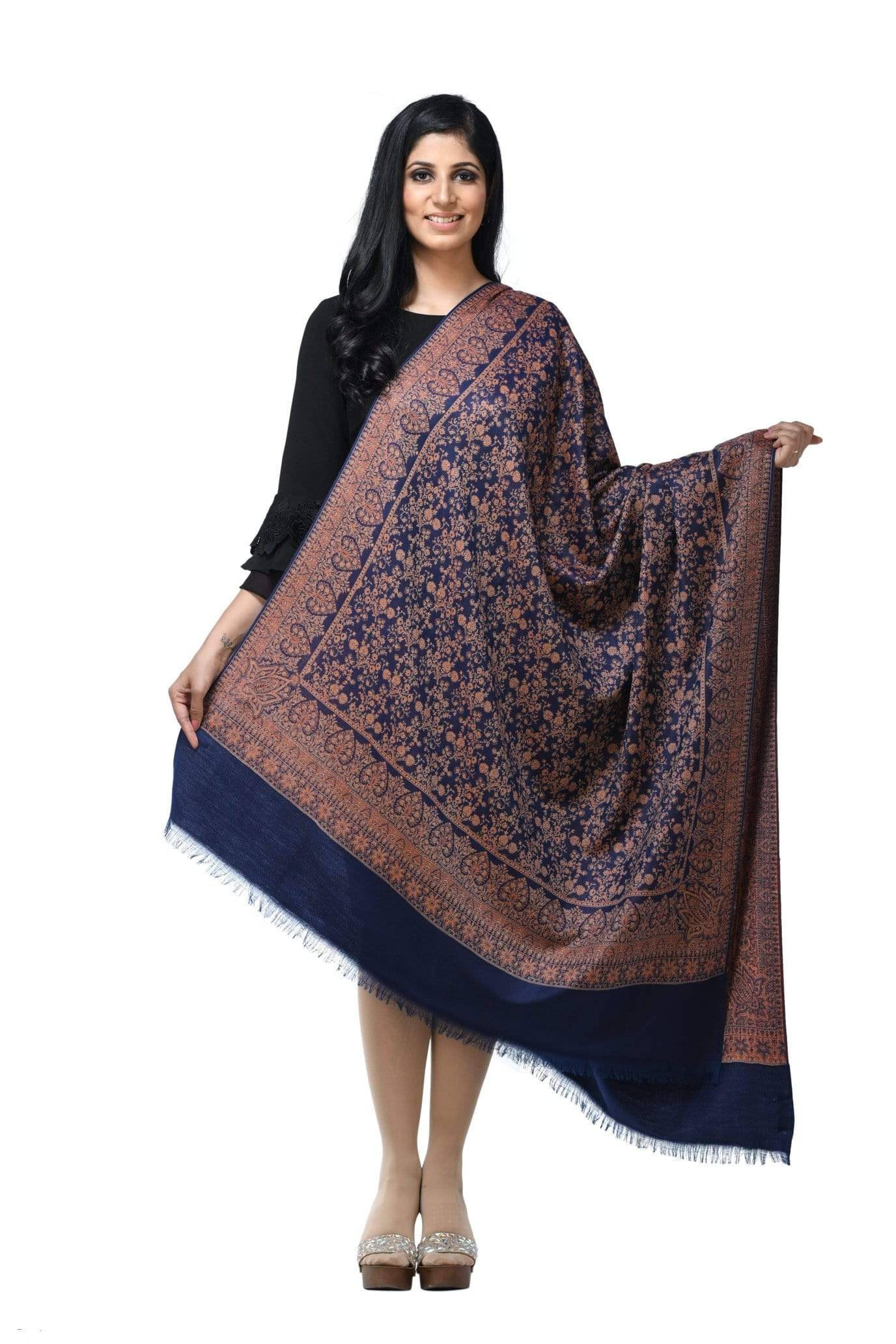 Pashwool 70x200 Pashwool Womens Extra Soft Bamboo Stole, Reversible