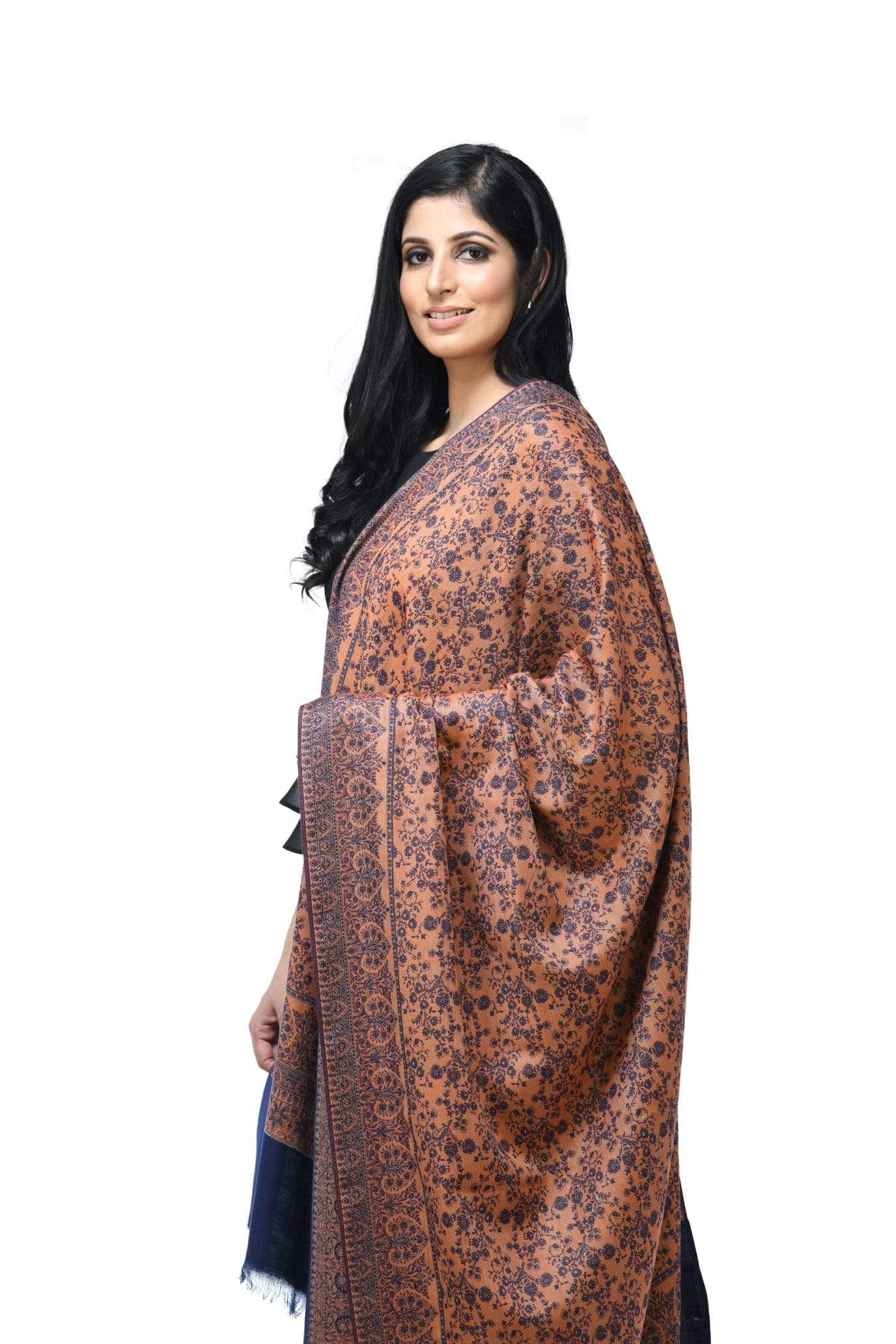 Pashwool 100x200 Pashwool Womens Faux Pashmina Shawl, Soft and Warm, Reversible