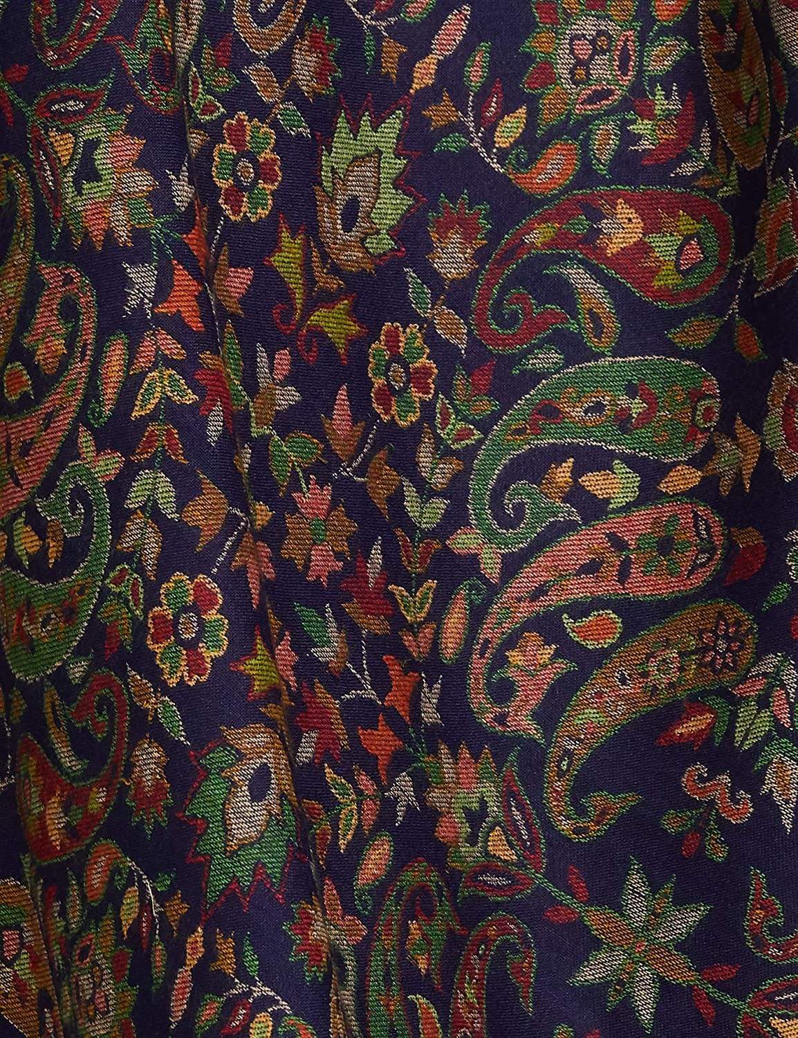 Pashtush India 100x200 Womens Kaani Shawl, Faux Pashmina, Soft and Warm, Navy Blue