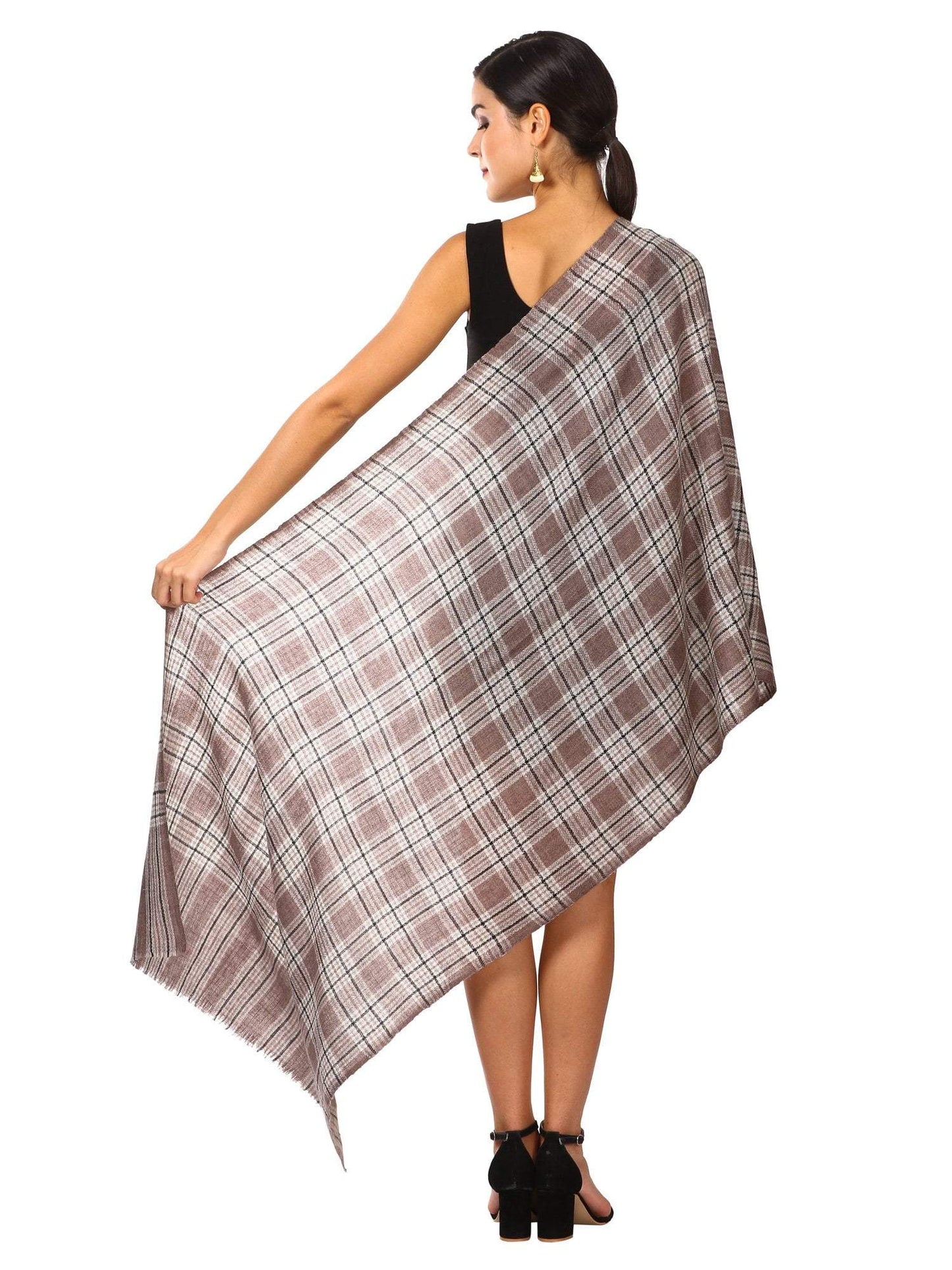 Pashtush Shawl Store Scarf Cashmere Wool Blended Muffler - Tuscan Grey