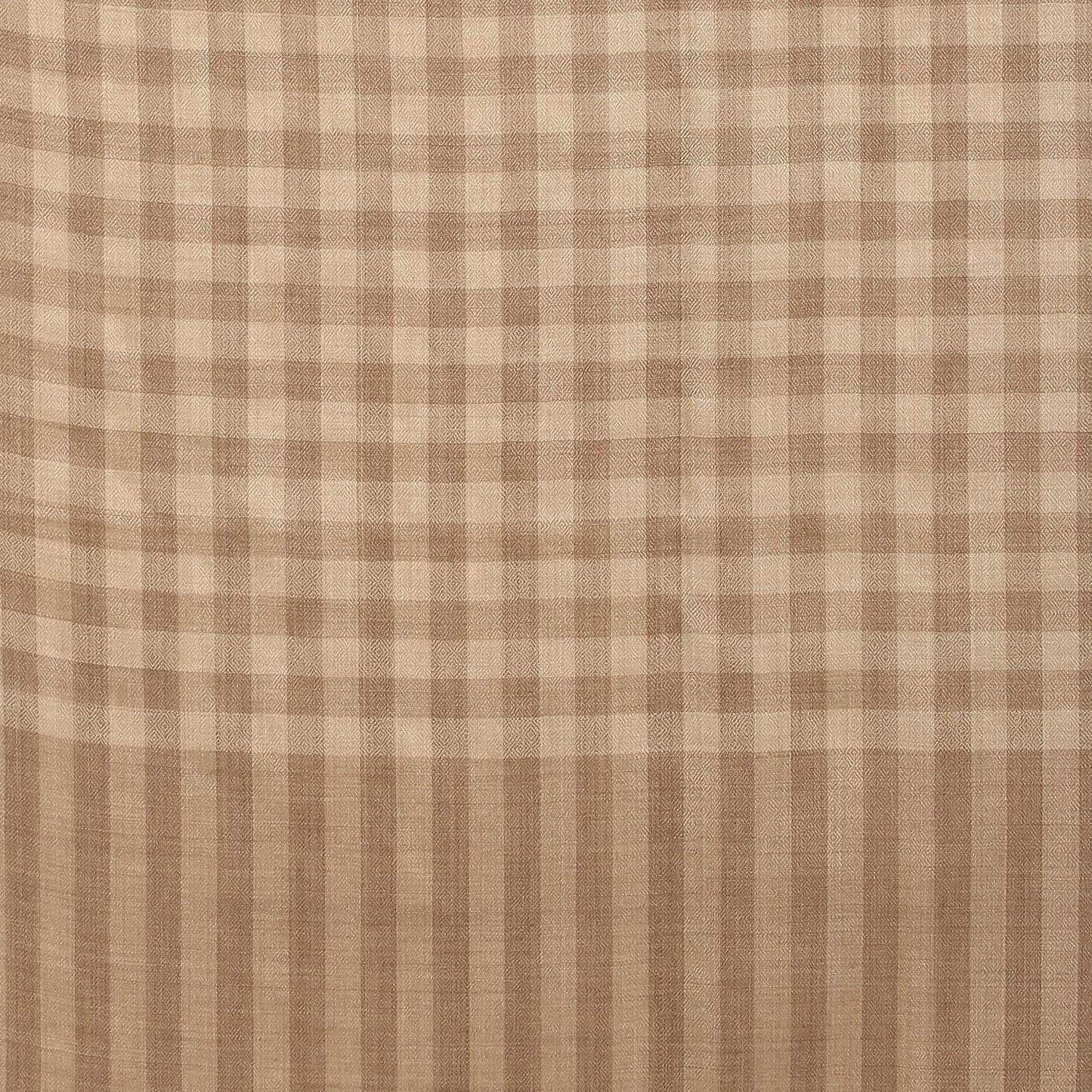 Pashtush Store Pashtush Ultra Soft Womens Wool Shawl Check Design, Natural Faux Pashmina Shawl (Large)