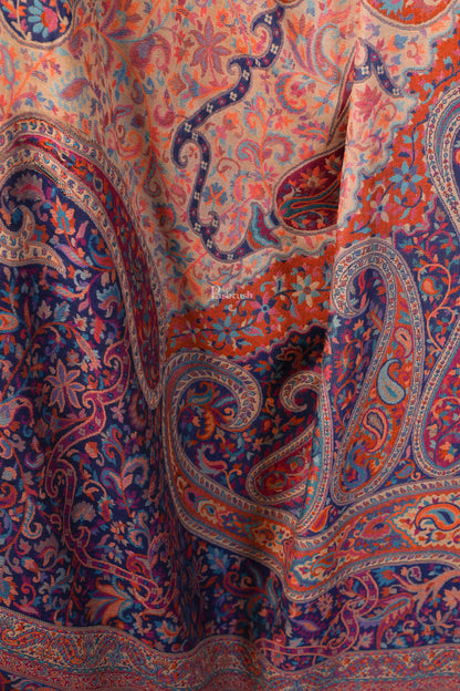 Pashtush India 100x200 Pashtush Women Kaani Weave Shawl, Rich Garden