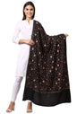 Pashtush India Shawl Pashtush Pachranga Kashmiri Embroidery Shaw in Black
