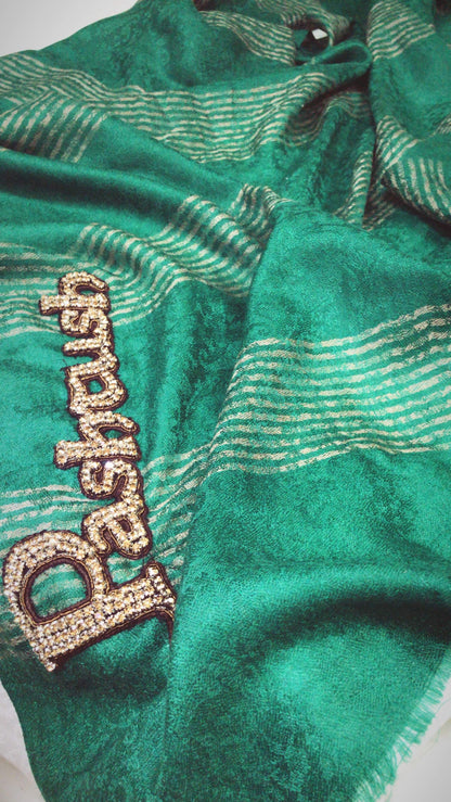 Pashtush India stoles Pashtush Premium Collection Extra fine Chic Pashmina handfeel Scarf in Bottle Green