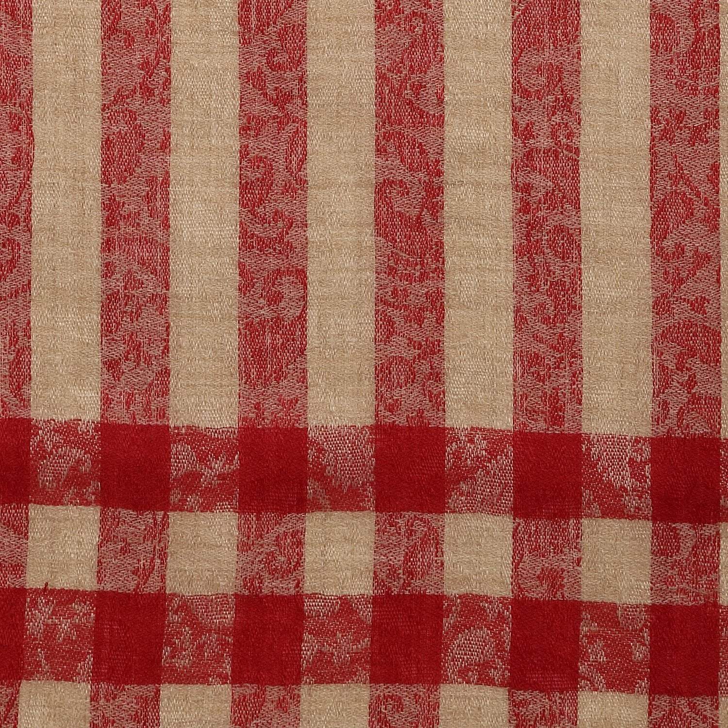 Pashtush India Pashtush Womens Luxury Wool Check Scarf, Soft Pashmina Scarf Stole, Extra-Fine