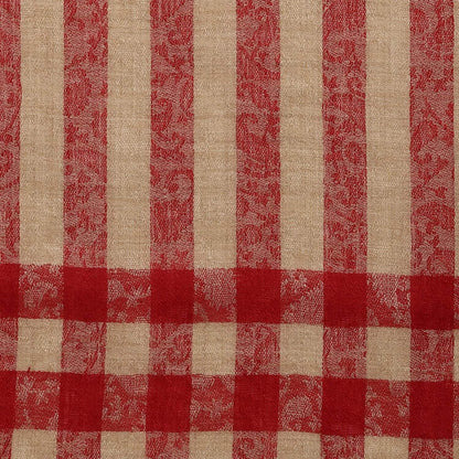 Pashtush India Pashtush Womens Luxury Wool Check Scarf, Soft Pashmina Scarf Stole, Extra-Fine