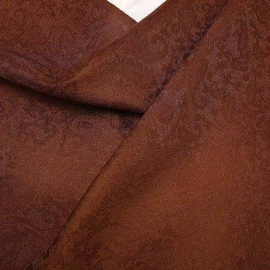 Pashtush India 70x200 Mens Fine Wool Jacquard Muffler, Brown