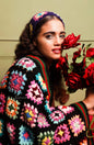 Pashtush India 0 Pashtush 100% Hand Knitted soft Tie Up HairBand