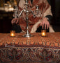 Pashtush India 100x200 Pashtush Embroidered Table Runner, 100% Pure Wool (Woolmark Certified)