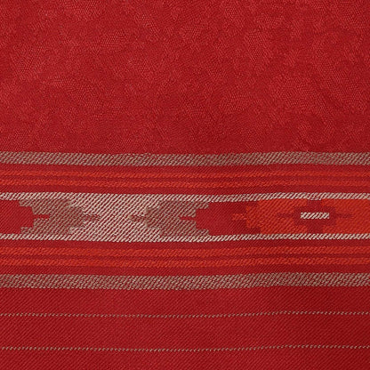 Pashtush Fine Wool Shawl For Women With Aztec Weave, Maroon
