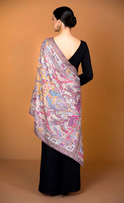 Pashtush Shawl Store Stole Pashtush Heritage Collection, Woven Wool Cashmere, Shikaardar Scarf, Extra soft