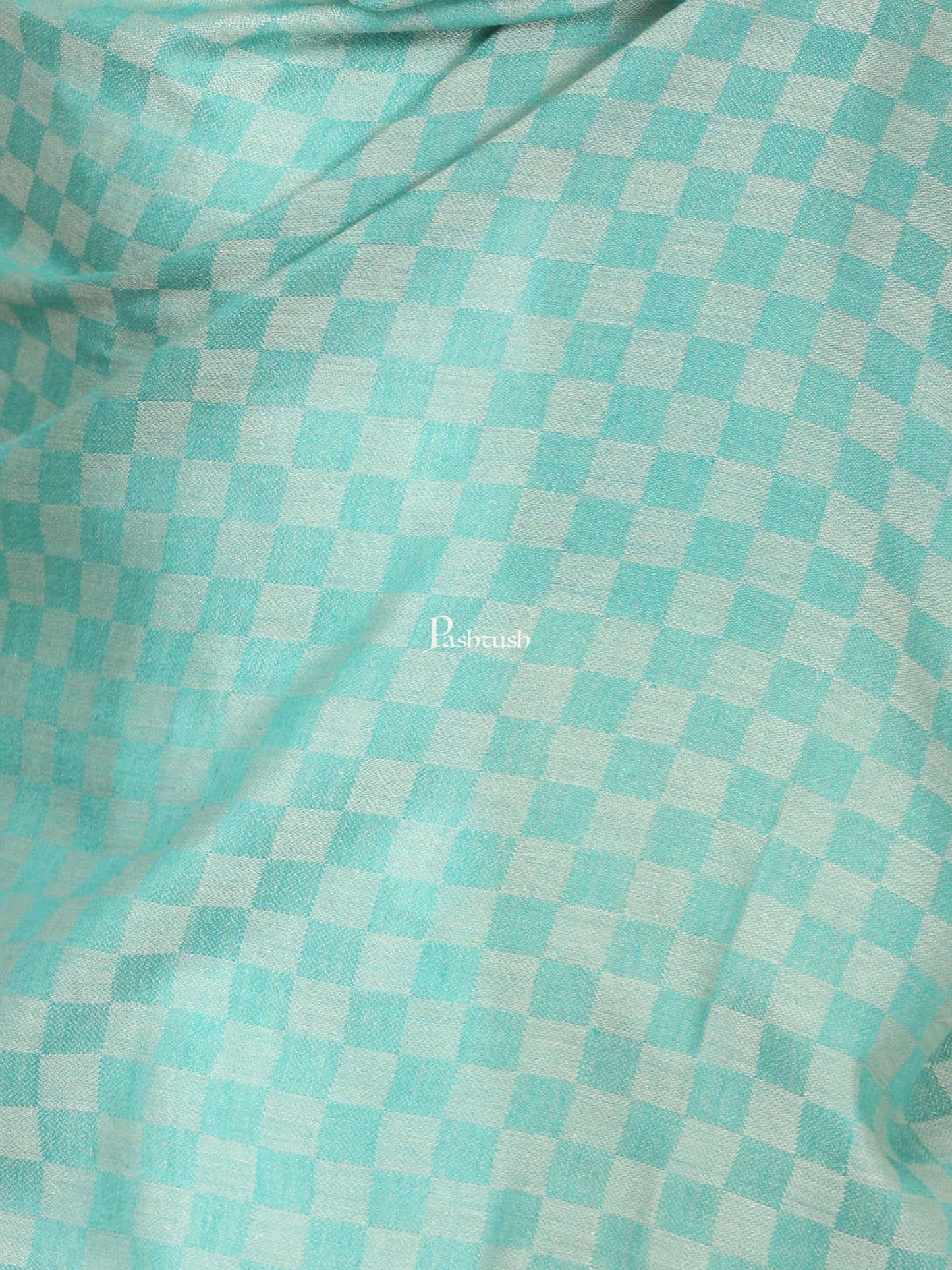 Pashtush India Gift Pack Pashtush His And Her Gift Set Of Check Stoles With Premium Gift Box Packaging, Beige and Sea Green